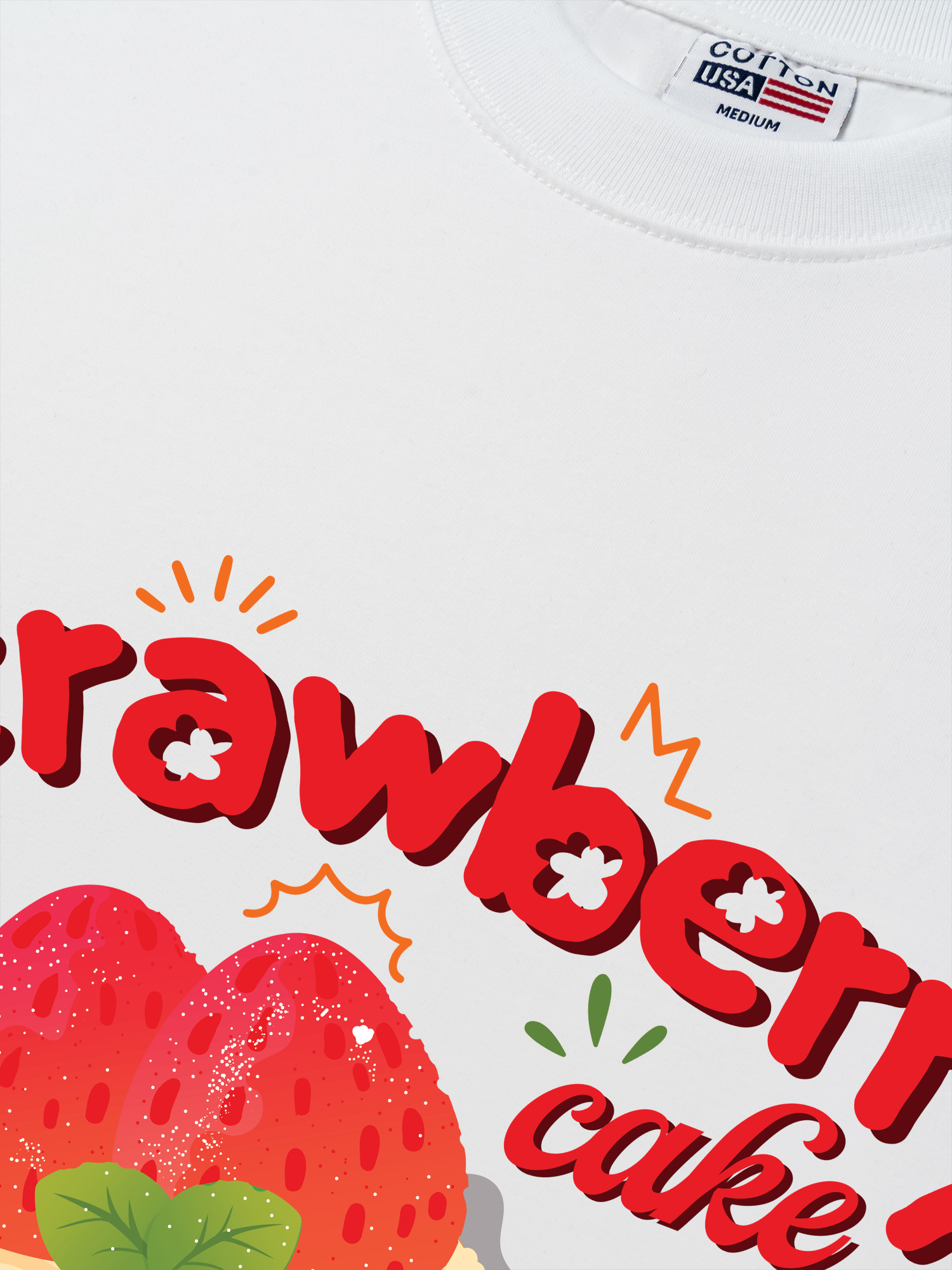 Áo Thun Relaxed Fit Strawberry Cake