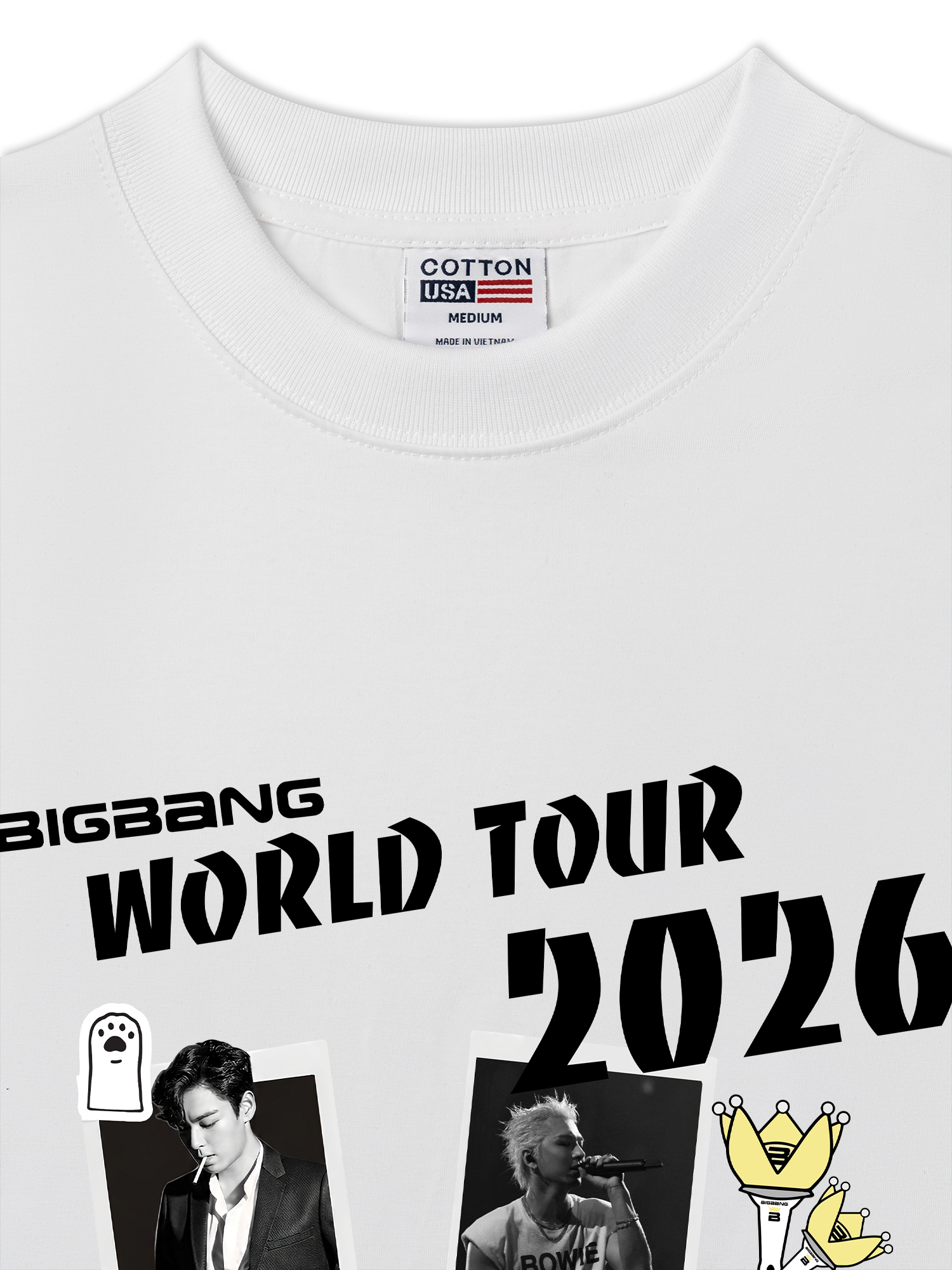 Áo Thun Relaxed Fit Idols Big Bang World Tour 2026