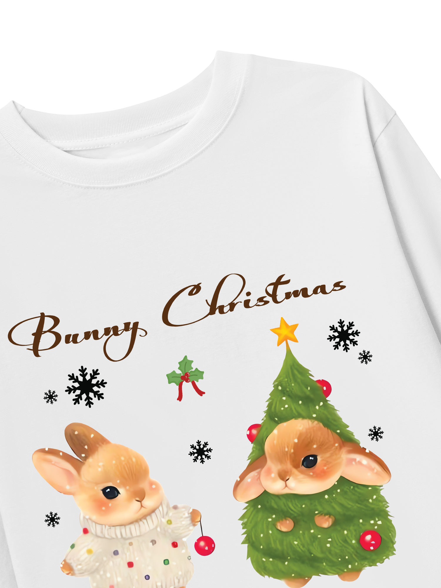 Áo Thun Dài Tay Bunny Christmas