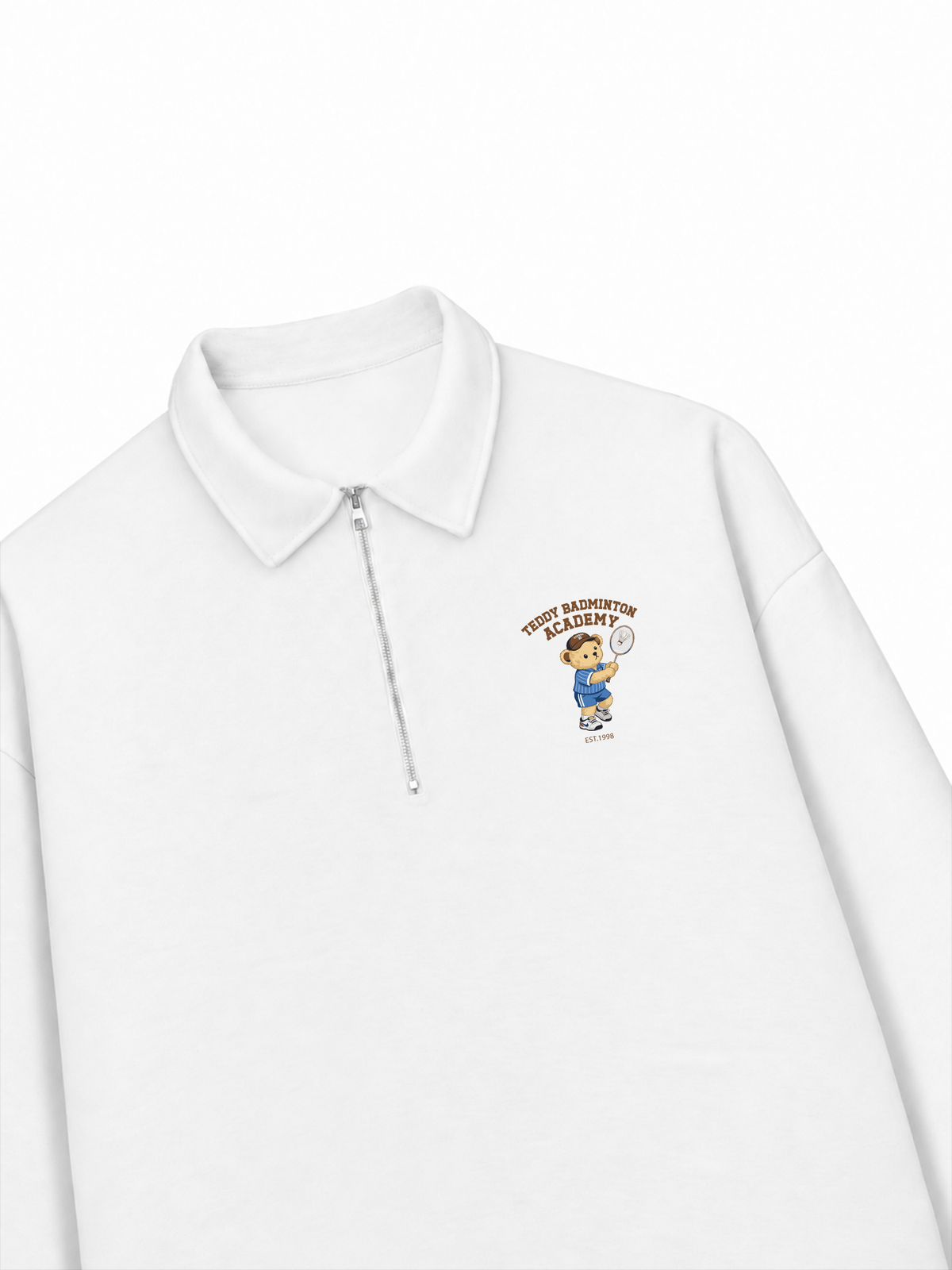 Áo Sweater Polo Nỉ Hai Da Badminton Academy