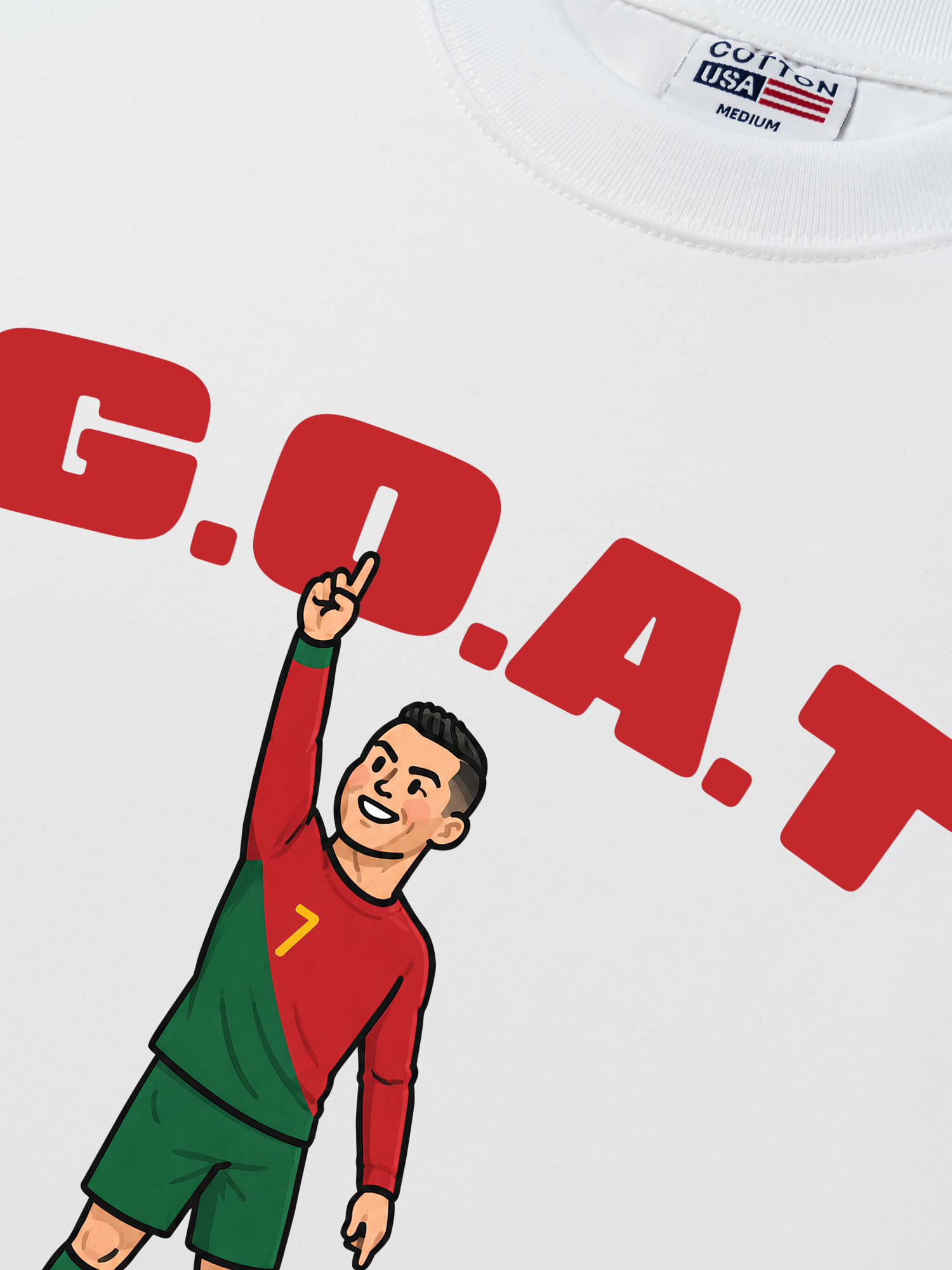 Áo Thun Relaxed Fit Soccer 7 G.O.A.T