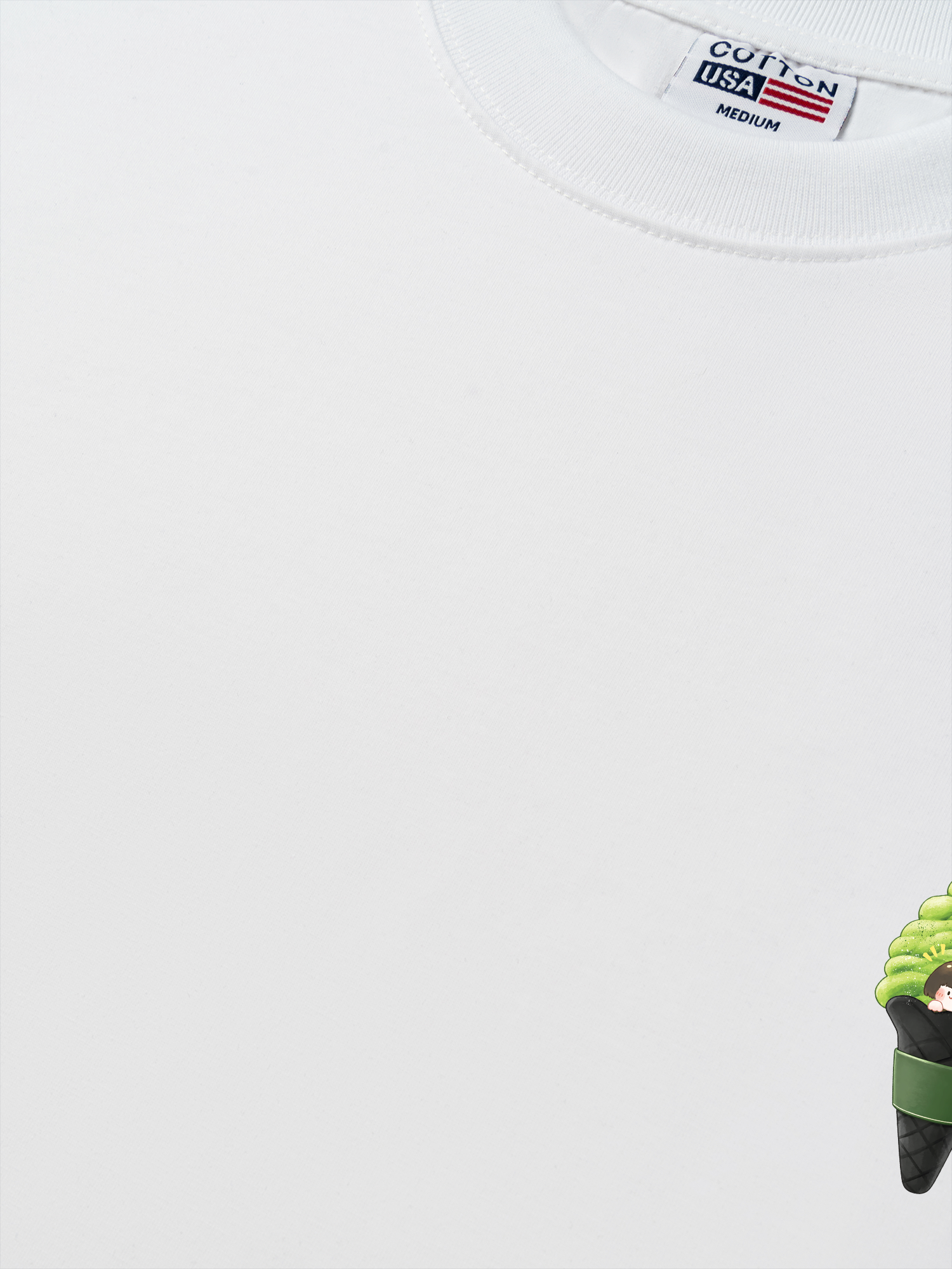 Áo Thun Relaxed Fit Daily Cup Matcha Cream