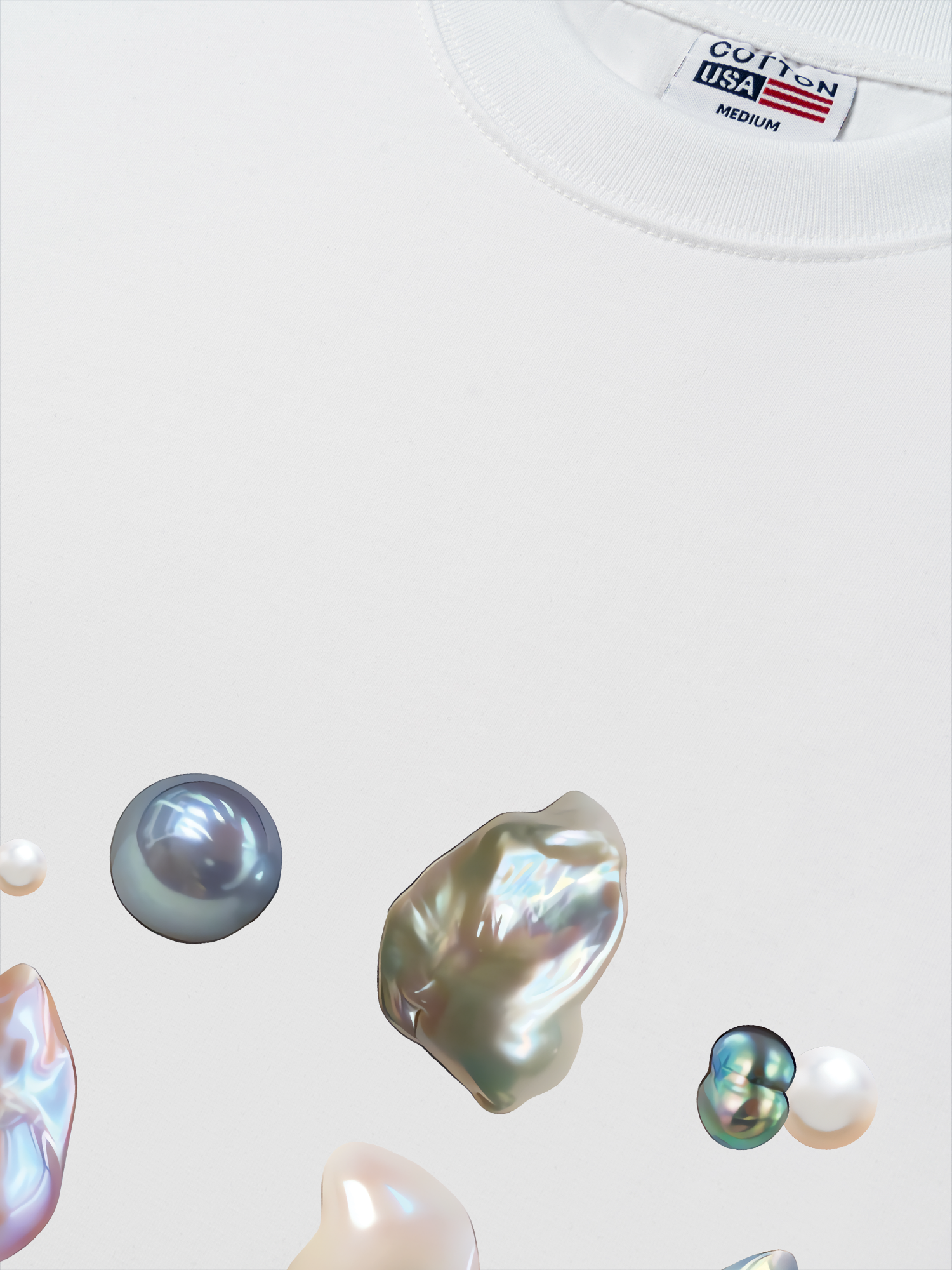 Áo Thun Relaxed Fit Bling Pearl