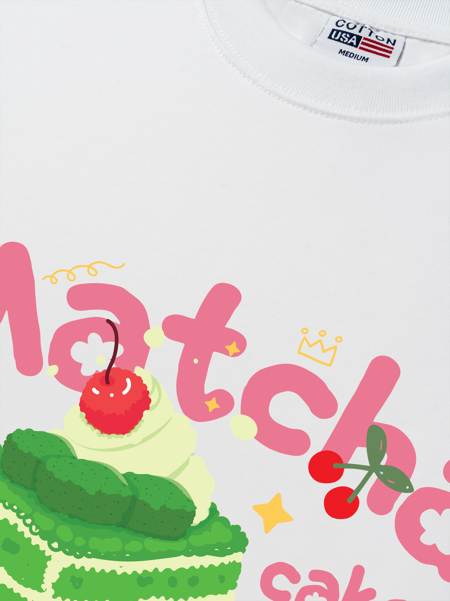 Áo Thun Relaxed Fit Matcha Cake
