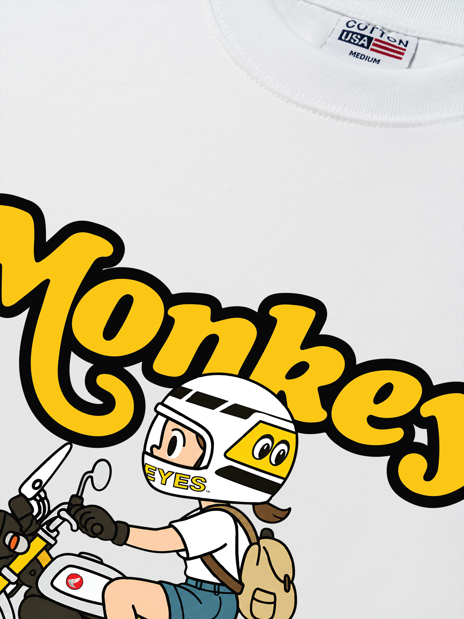 Áo Thun Relaxed Fit Motobike Monkey
