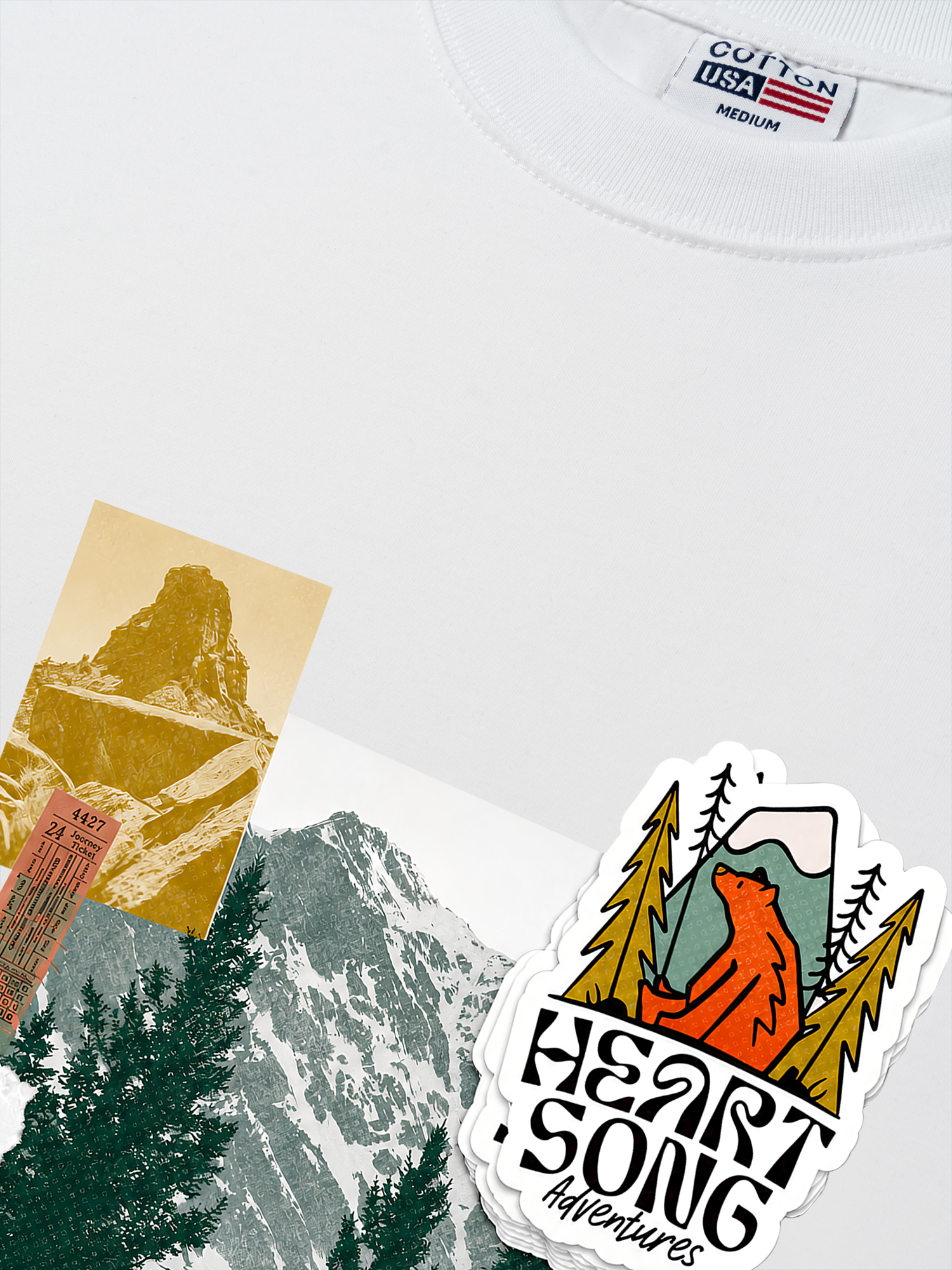 Áo Thun Relaxed Fit Tshirt Adventure Heart Song Adventure
