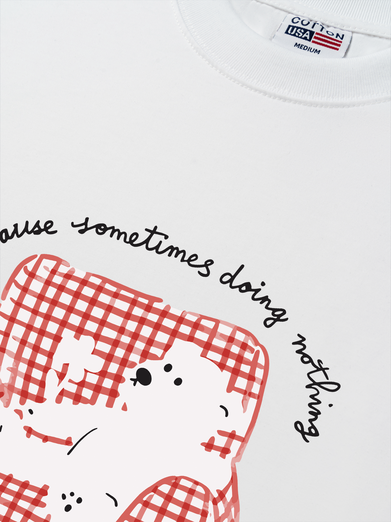 Áo Thun Relaxed Fit Chill Bear At Home