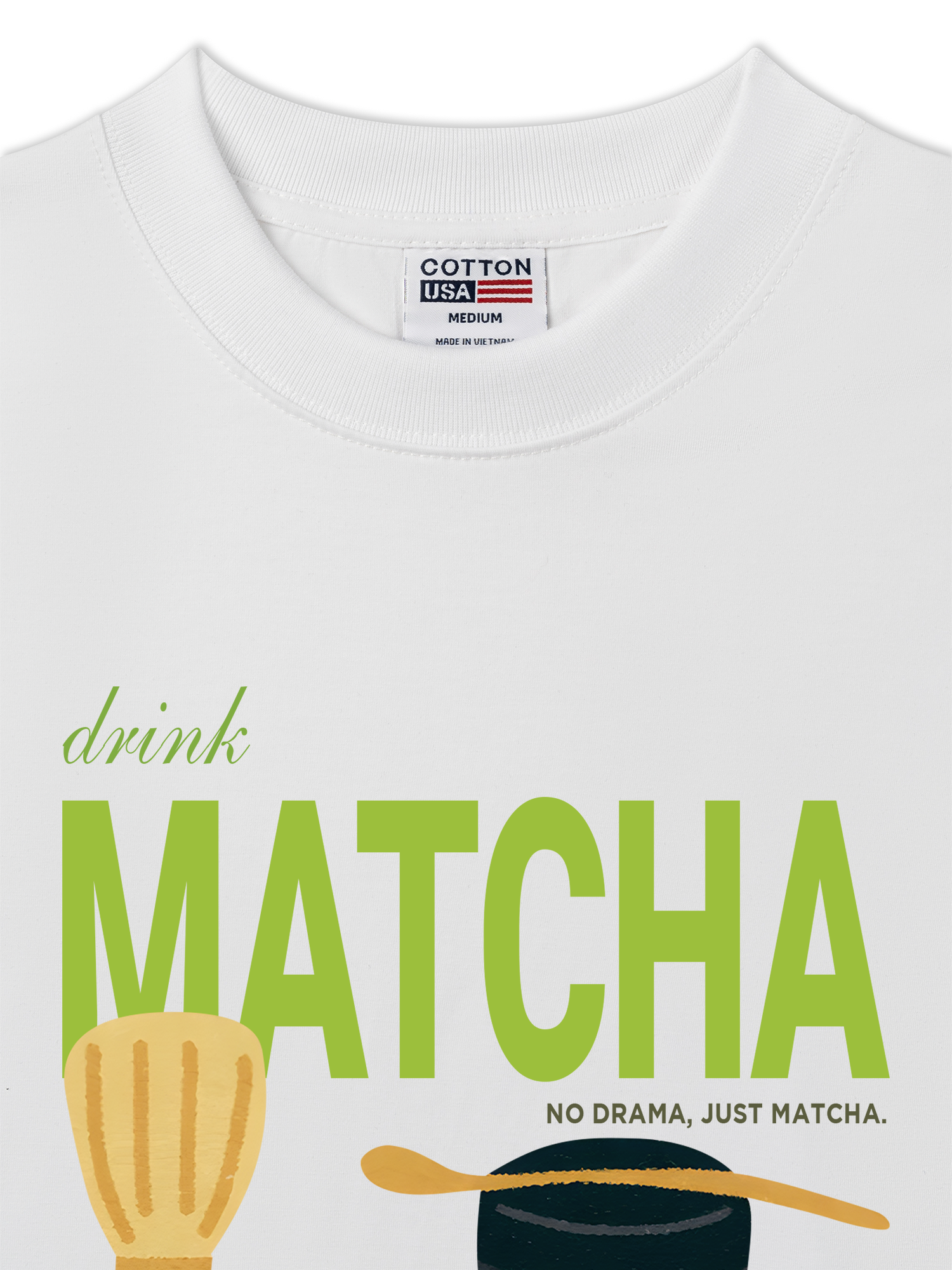 Áo Thun Relaxed Fit Daily Cup Drink Matcha