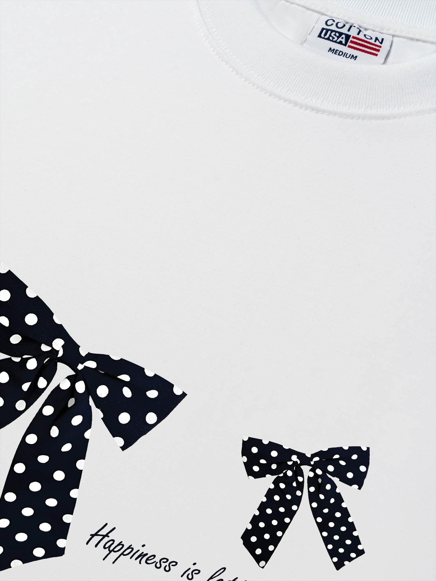Áo Thun Relaxed Fit Dotty Mood Lovely Bloom Ribbon