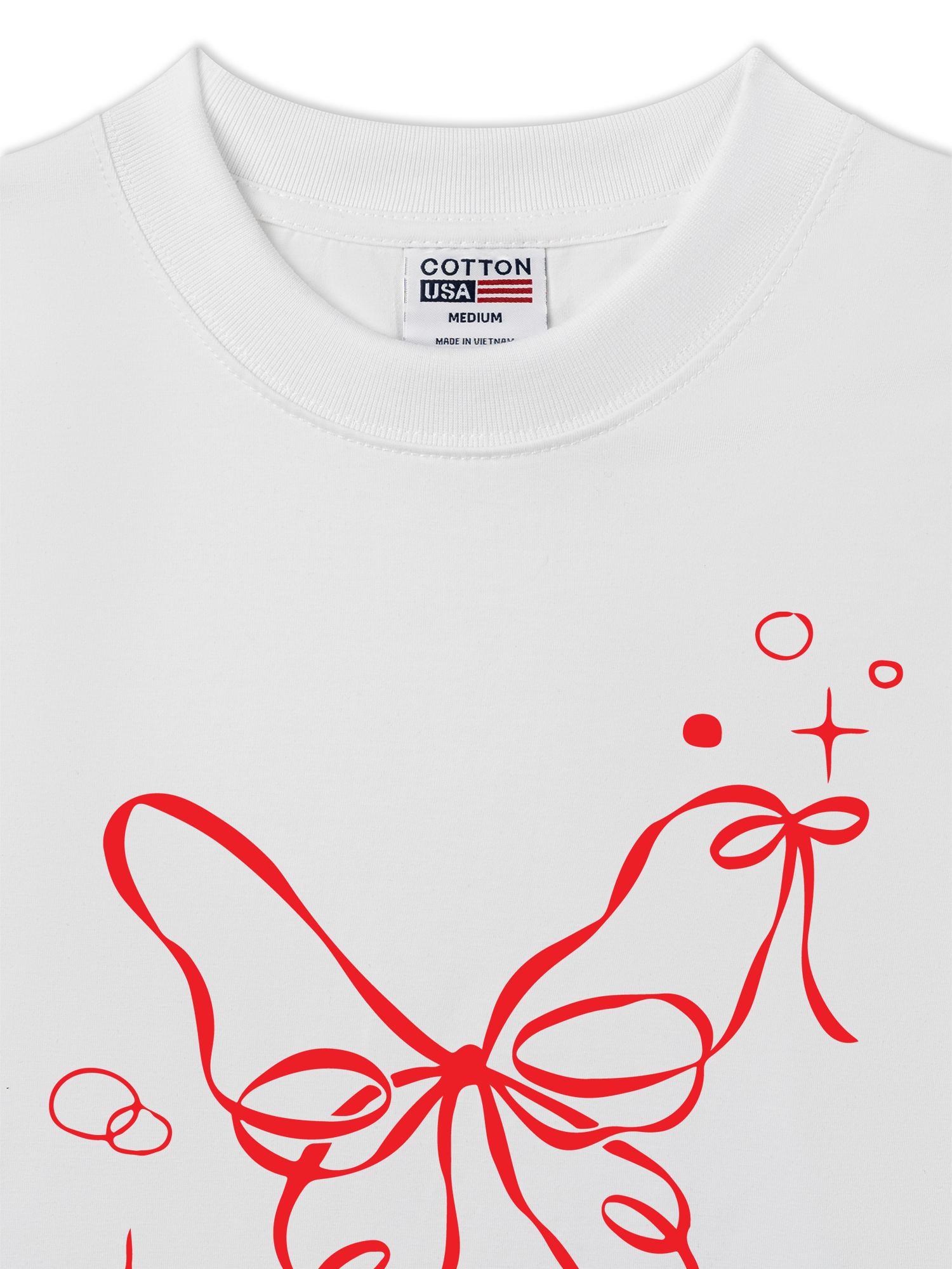 Áo Thun Relaxed Fit Butterfly Ribbon