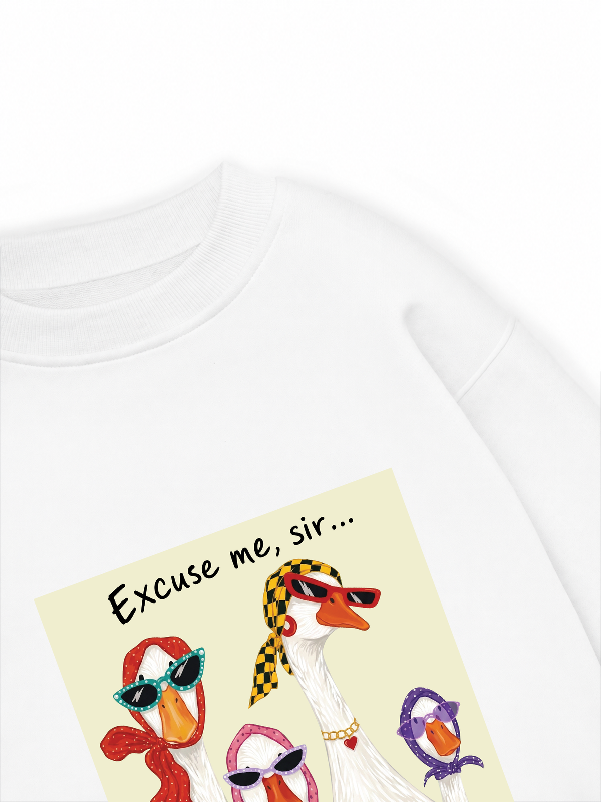 Áo Sweater Nỉ Hai Da Farrm Lady Duck