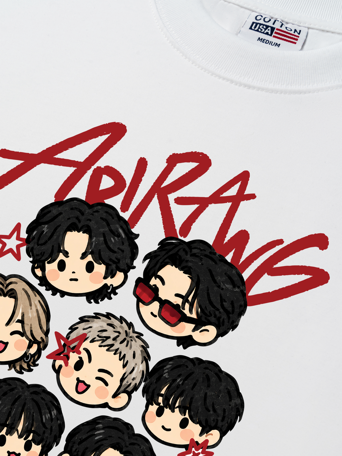 Áo Thun Relaxed Fit BTS Chibi cute