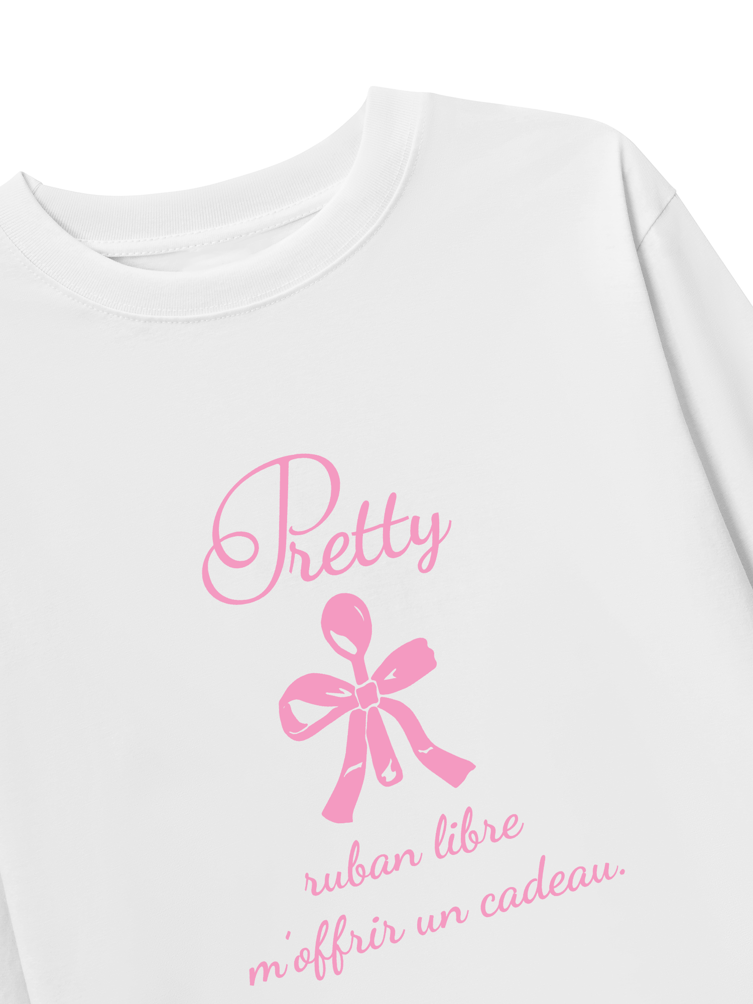 Áo Thun Dài Tay Ribbon Art Work Printing