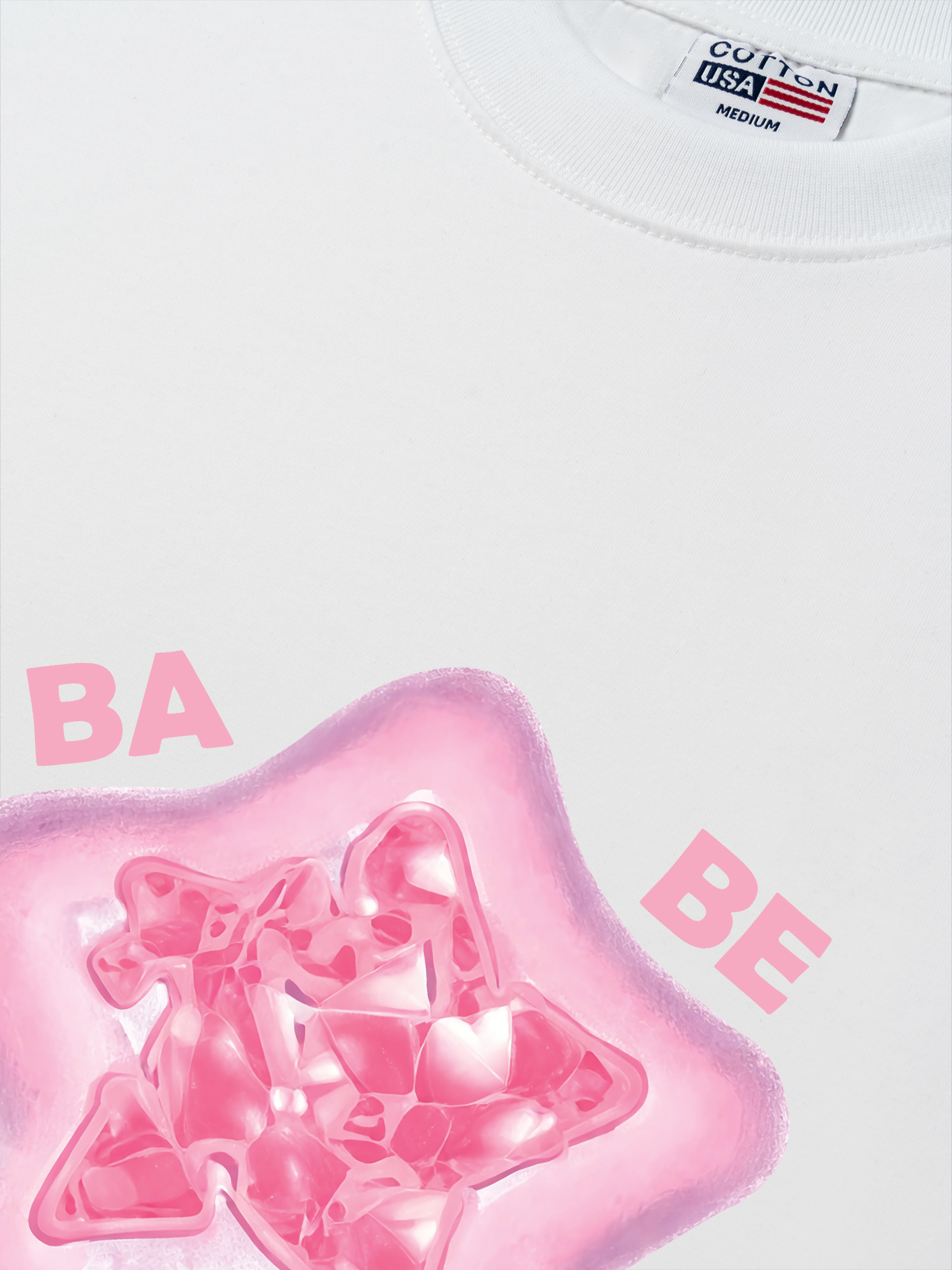 Áo Thun Relaxed Fit Bling Star Babe