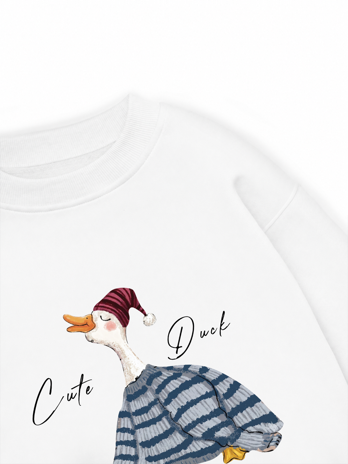 Áo Sweater Nỉ Hai Da Farm Cute Duck