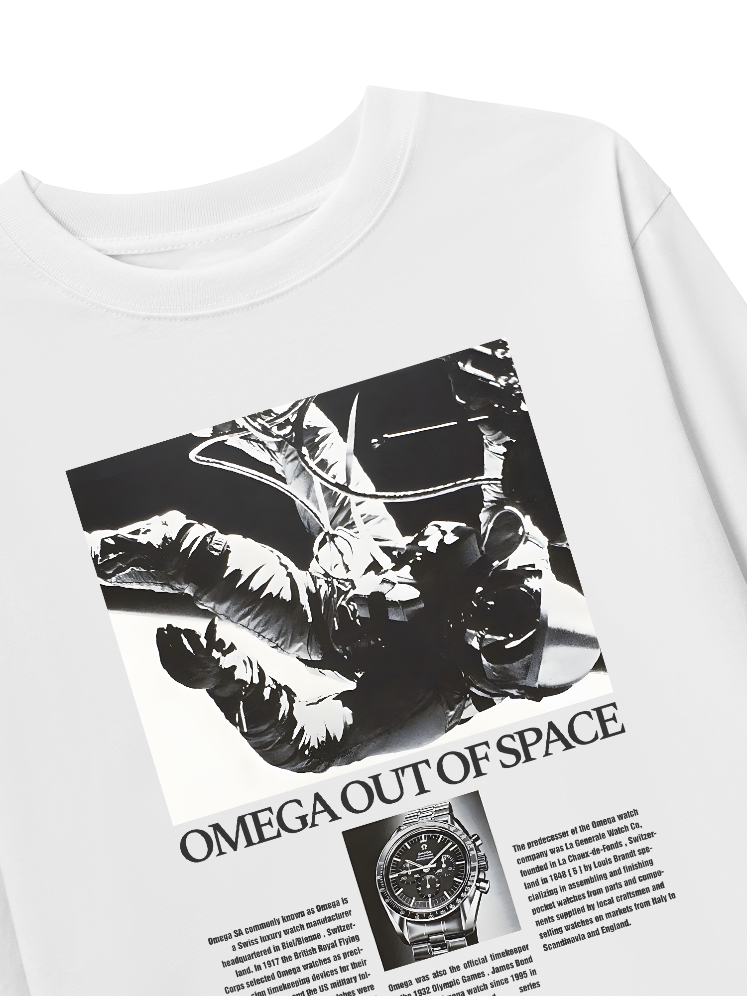 Áo Thun Dài Tay Watch Omega Out Of Space