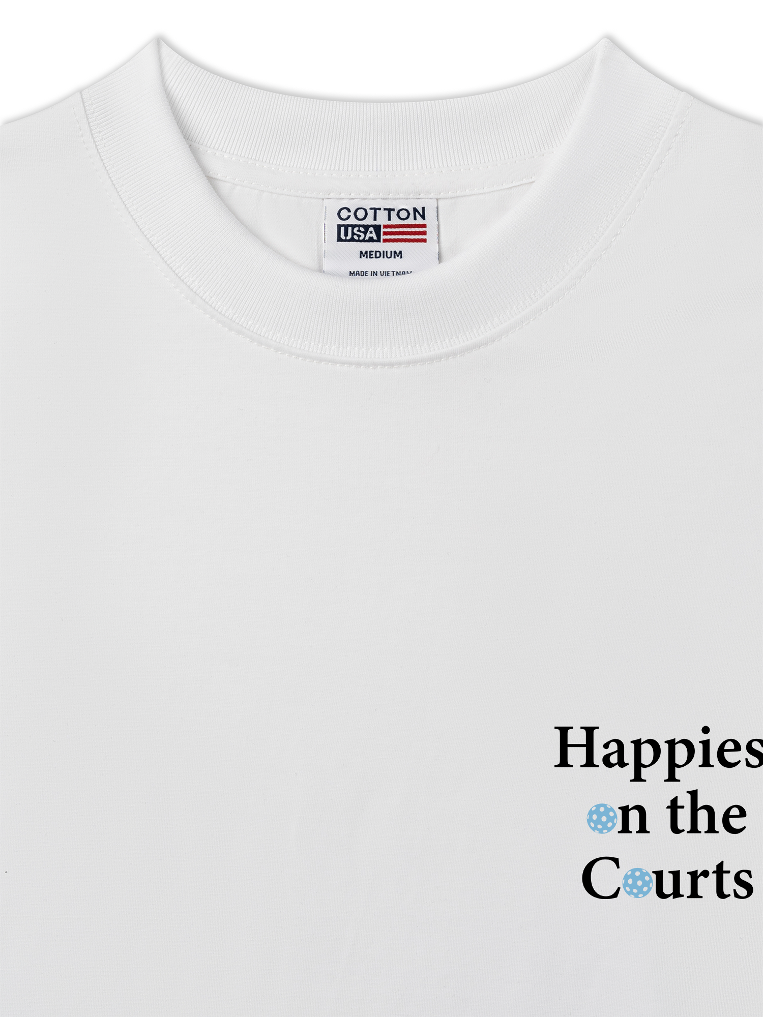 Áo Thun Relaxed Fit Pickleball Happiest on the Courts