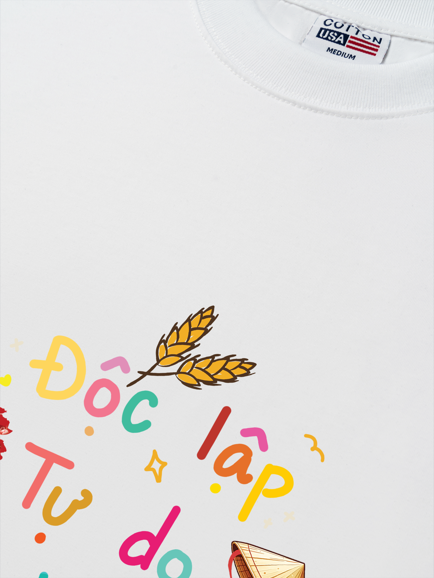 Áo Thun Relaxed Fit Việt Nam  Độc Lập - Tự Do - Hạnh Phúc