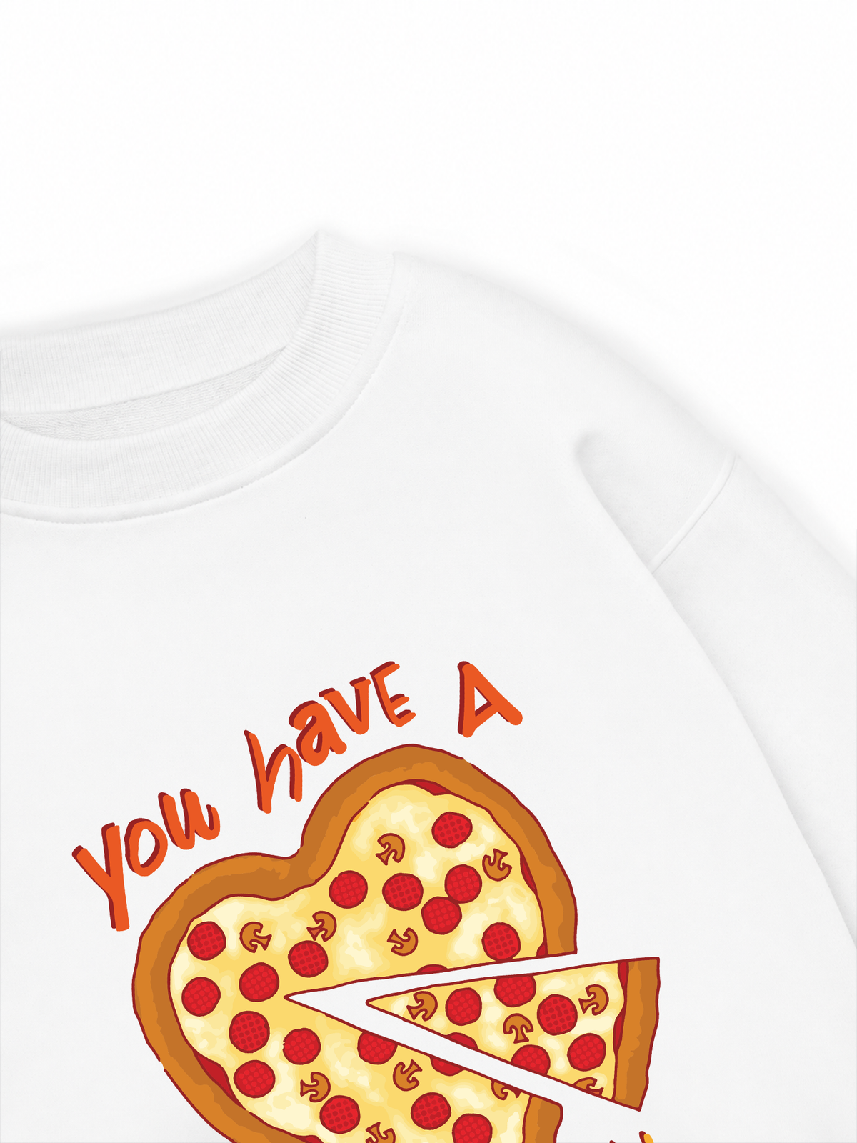 Áo Sweater Nỉ Hai Da Yumy Mood You Have A Pizza