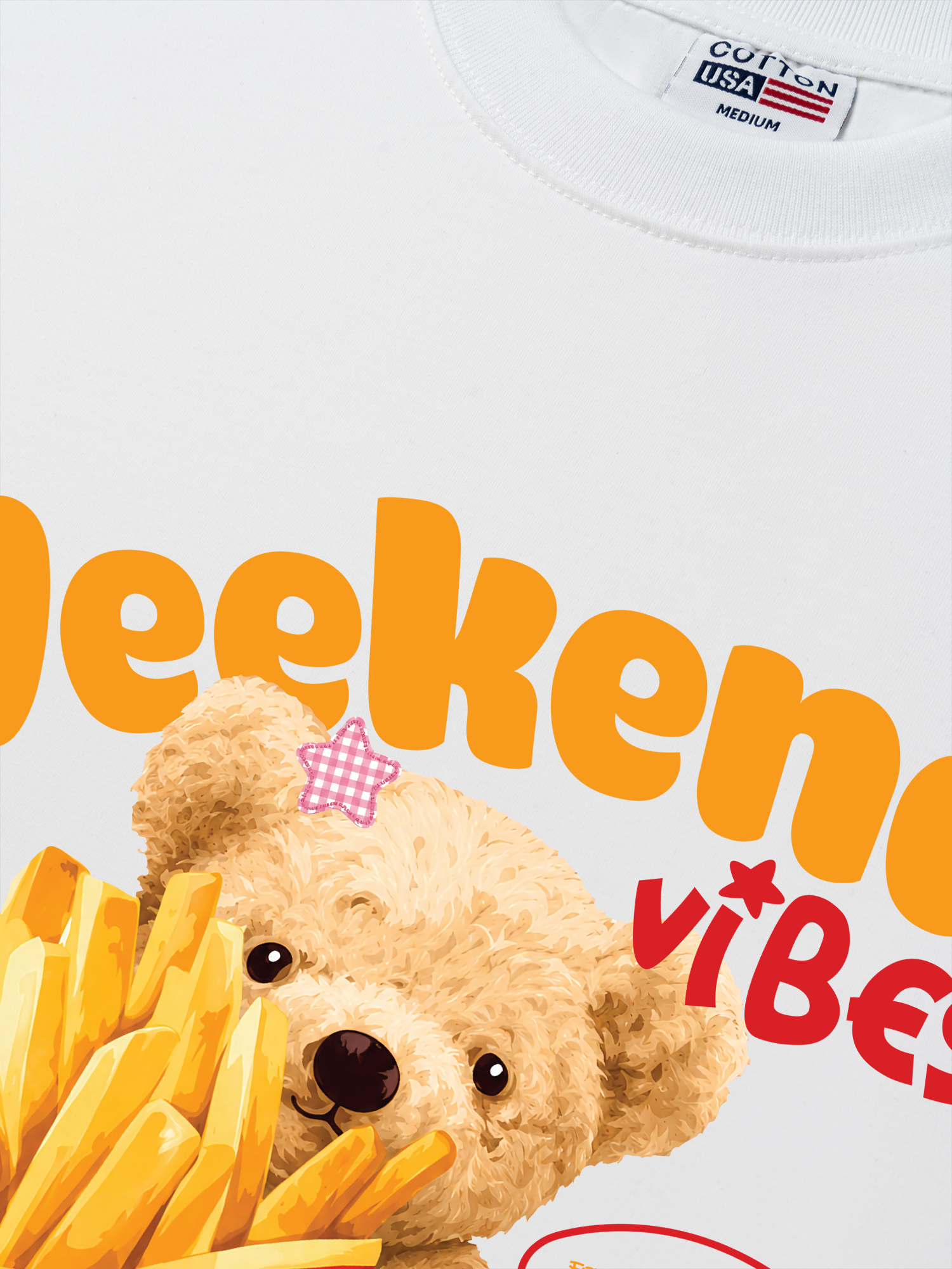 Áo Thun Relaxed Fit Bear Town Weekend Vibes