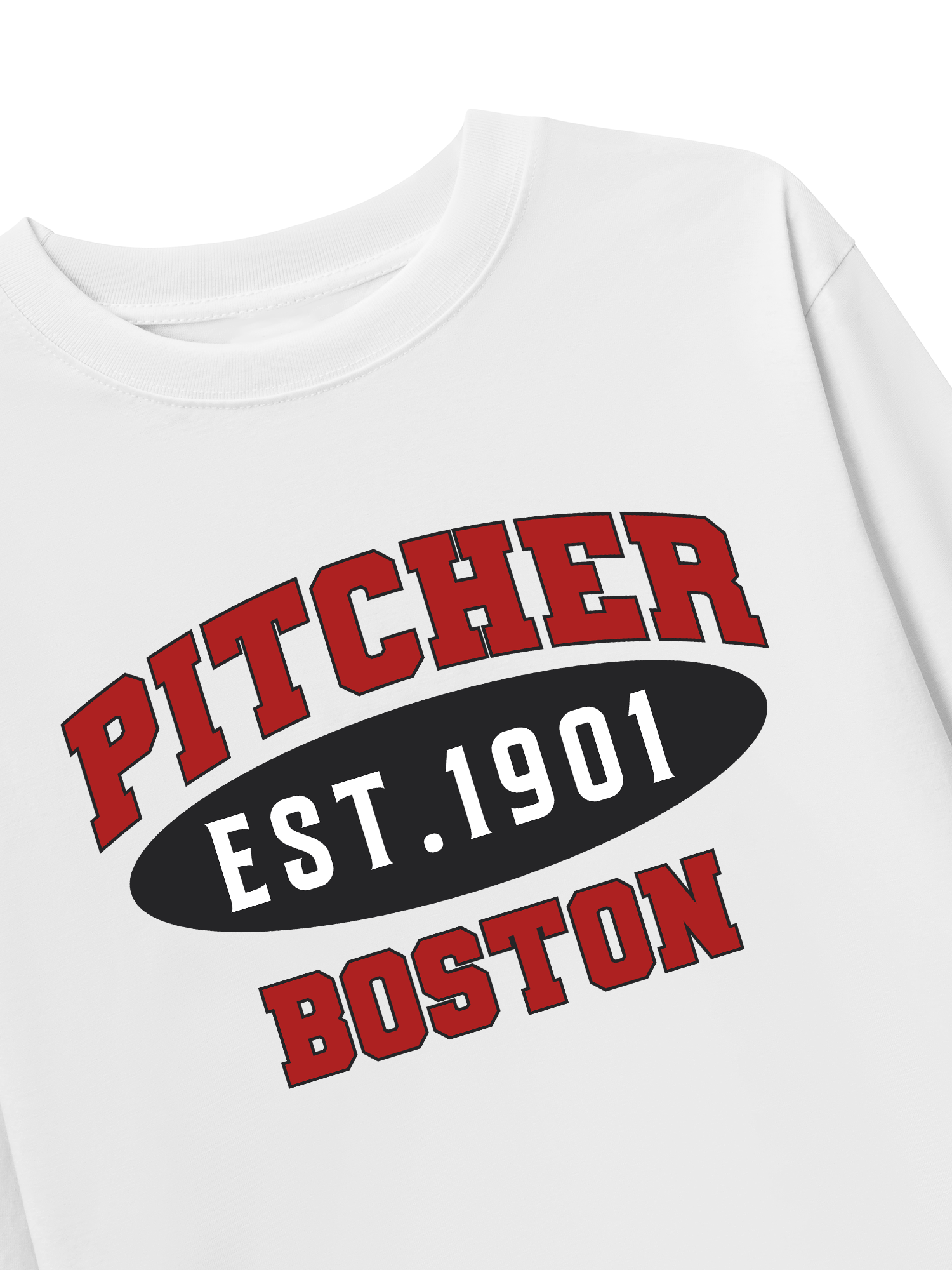 Áo Thun Dài Tay Baseball Pitcher Boston