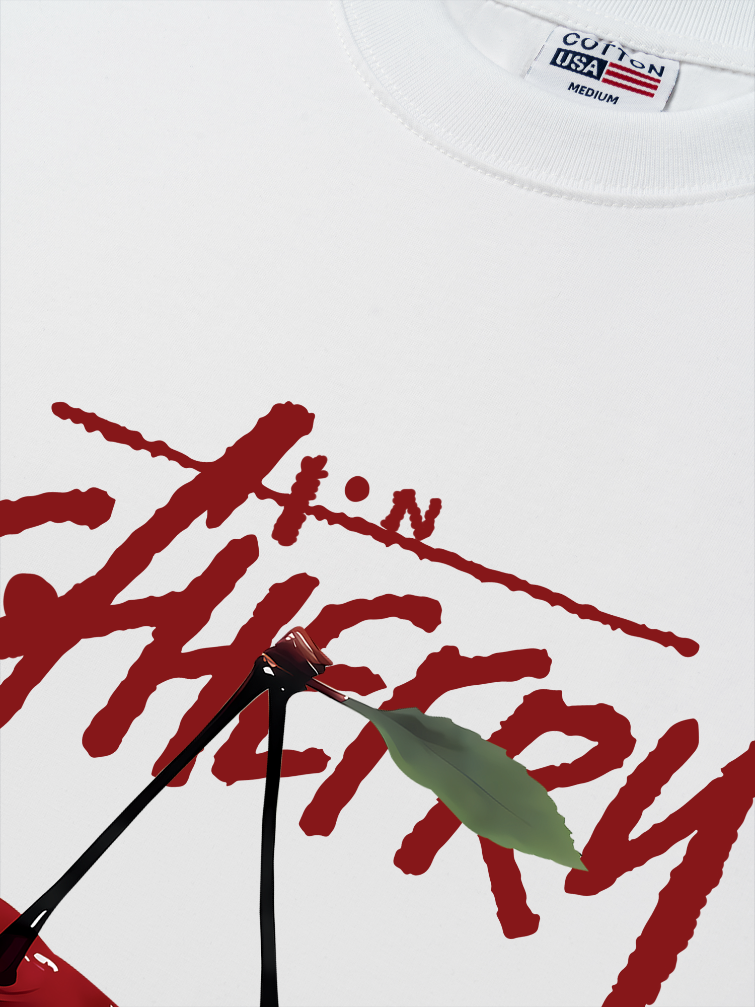 Áo Thun Relaxed Fit Cherry X Cotton USA Love