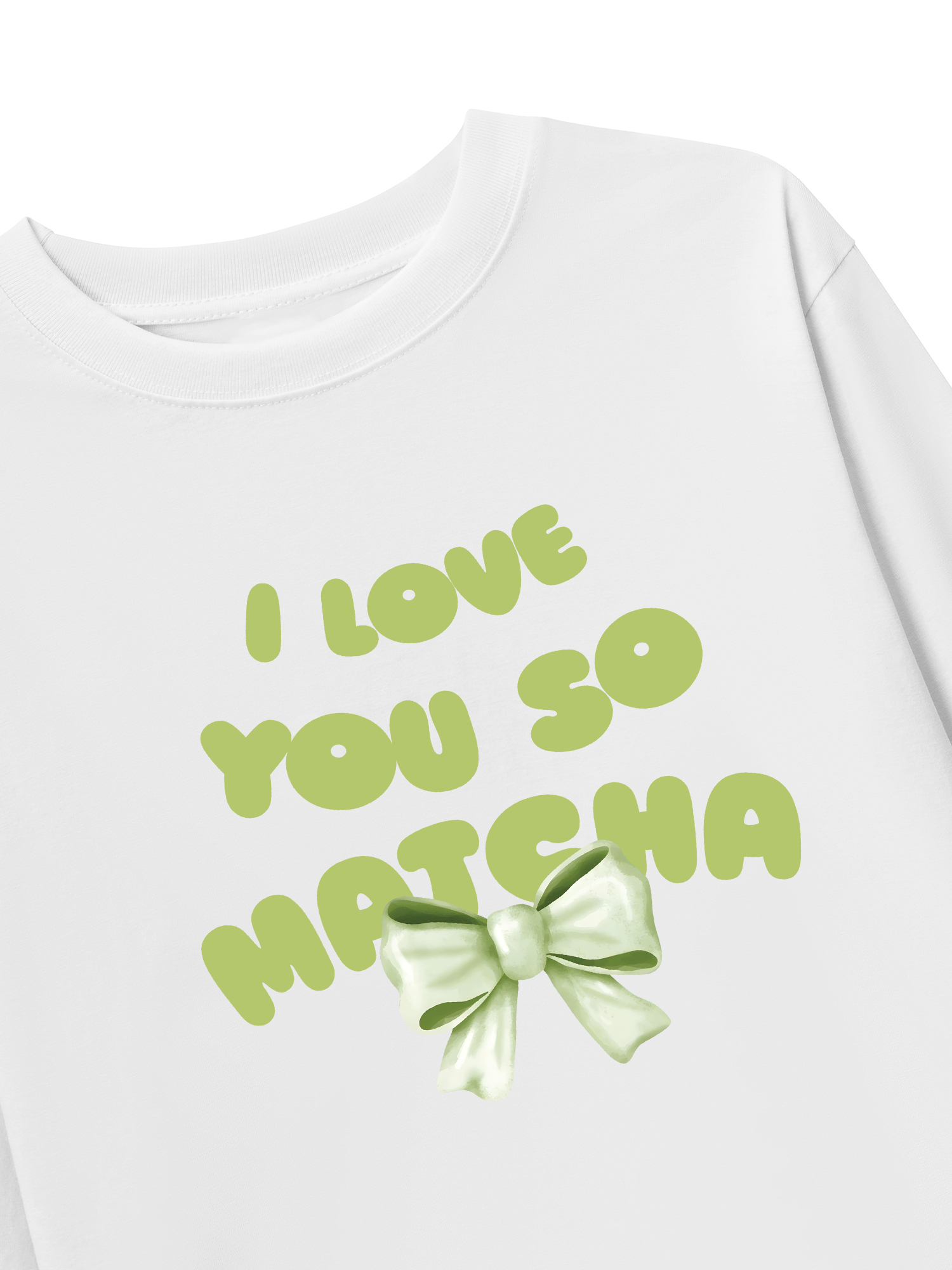 Áo Thun Dài Tay I Love You So Matcha