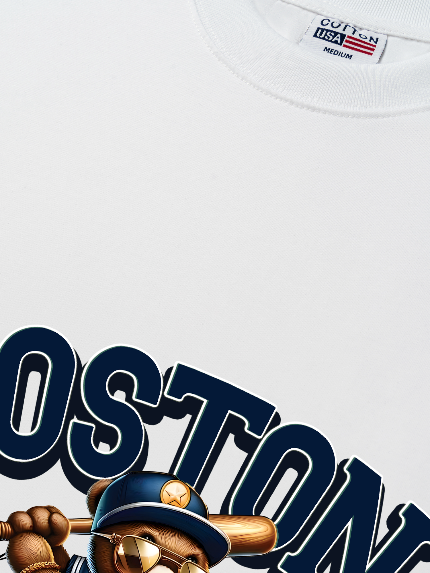 Áo Thun Relaxed Fit Baseball Boston Teddy