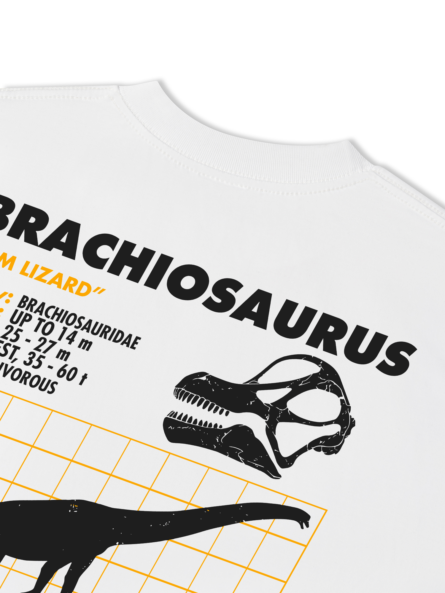 Áo Thun Relaxed Fit Analysis Table Brachiosaurus