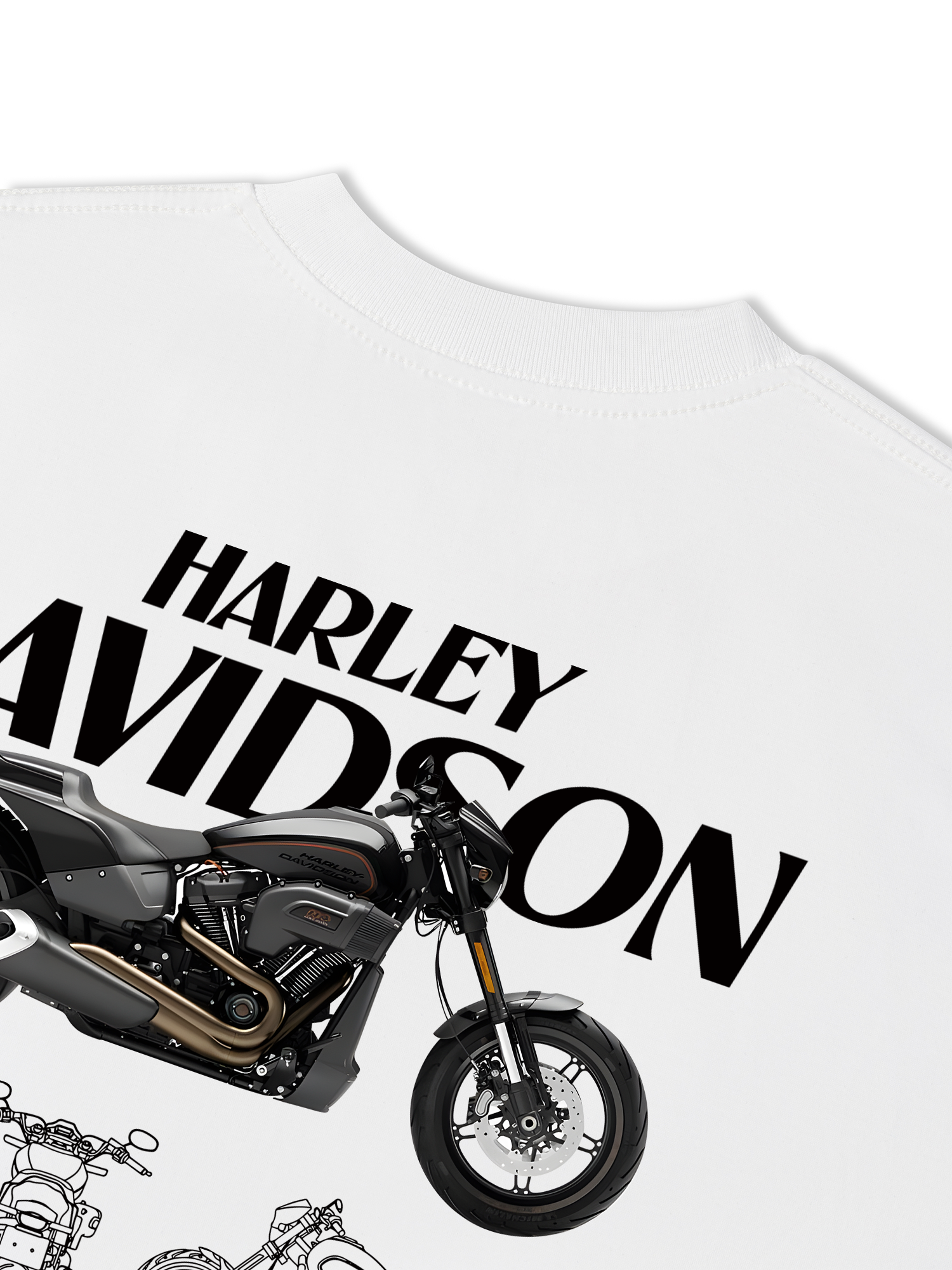 Áo Thun Relaxed Fit Dark Horse Rider Davidson