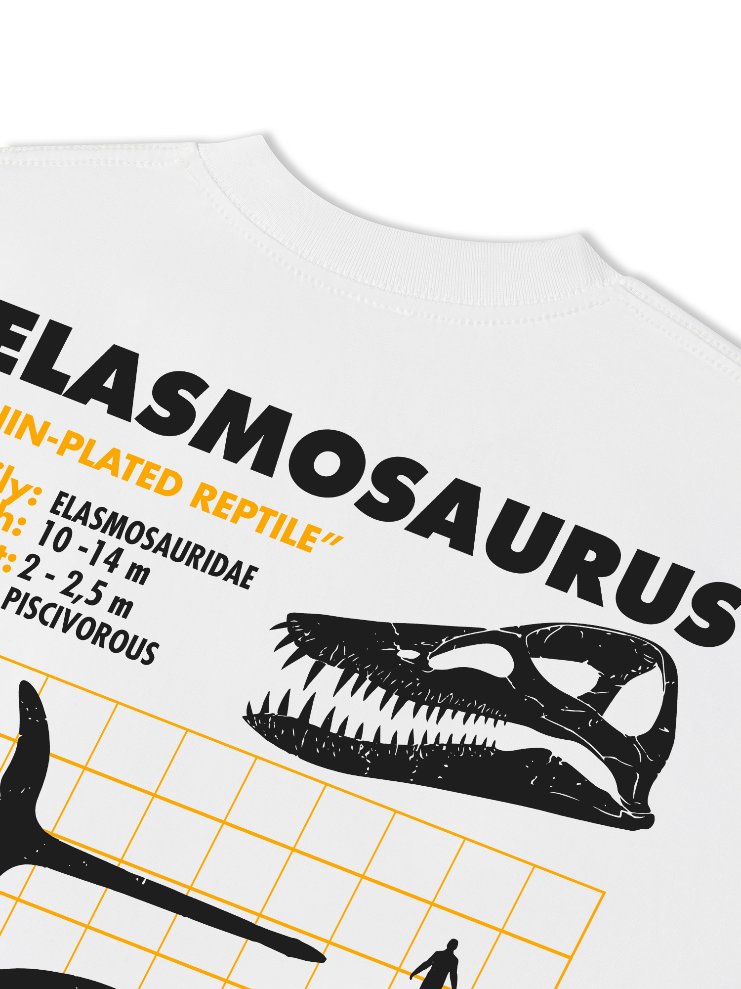 Áo Thun Relaxed Fit Wild Life Analysis Table Elasmosaurus