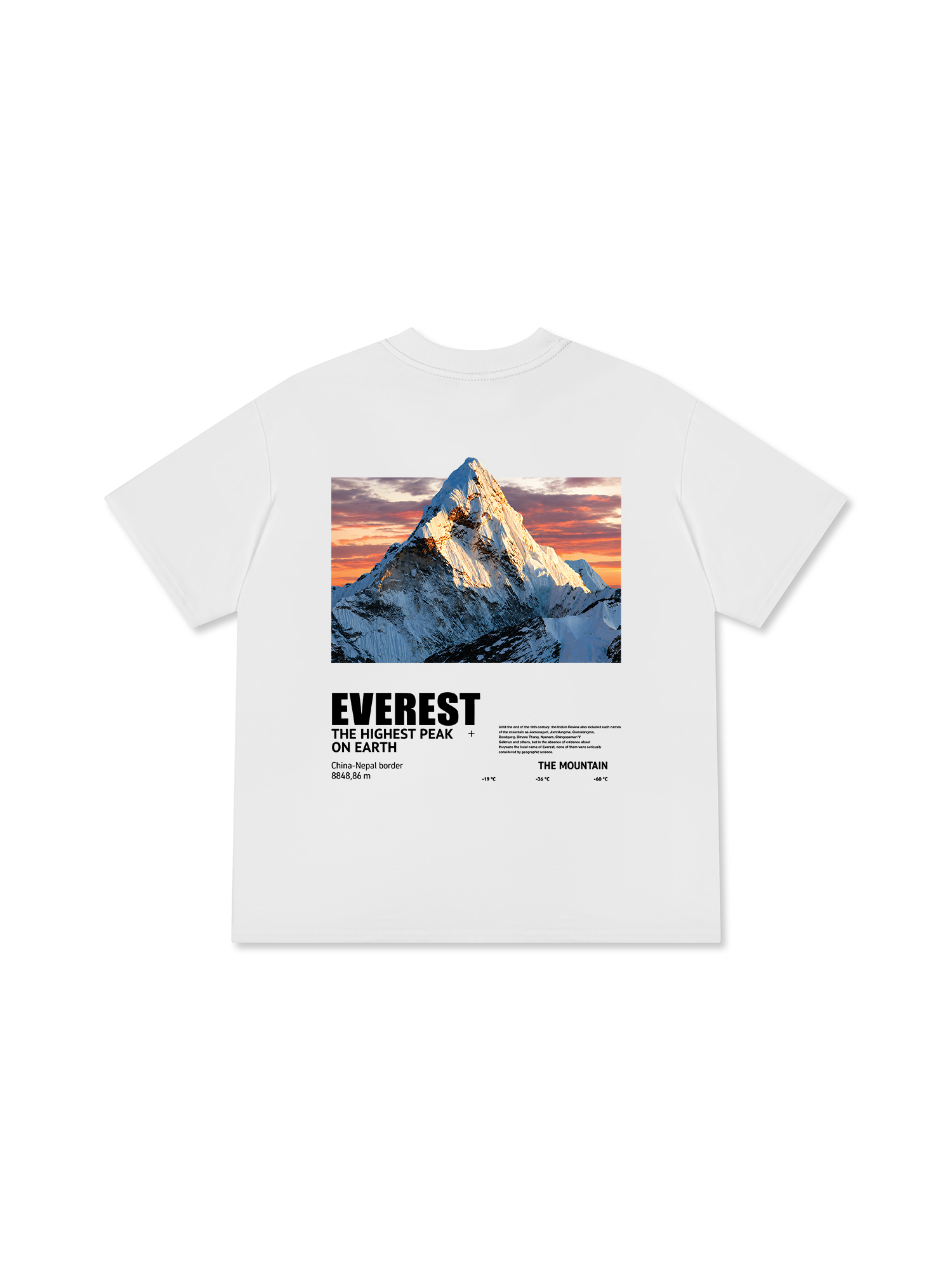 Áo Thun Relaxed Fit Adventure Everest The Highest Peak On Earth