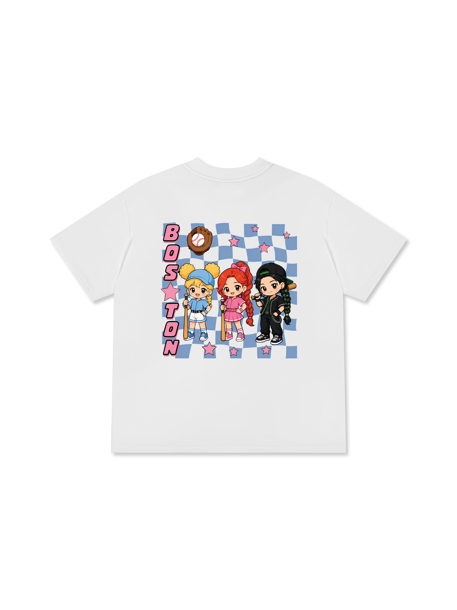 Áo Thun Relaxed Fit Baseball Boston PowerGirl