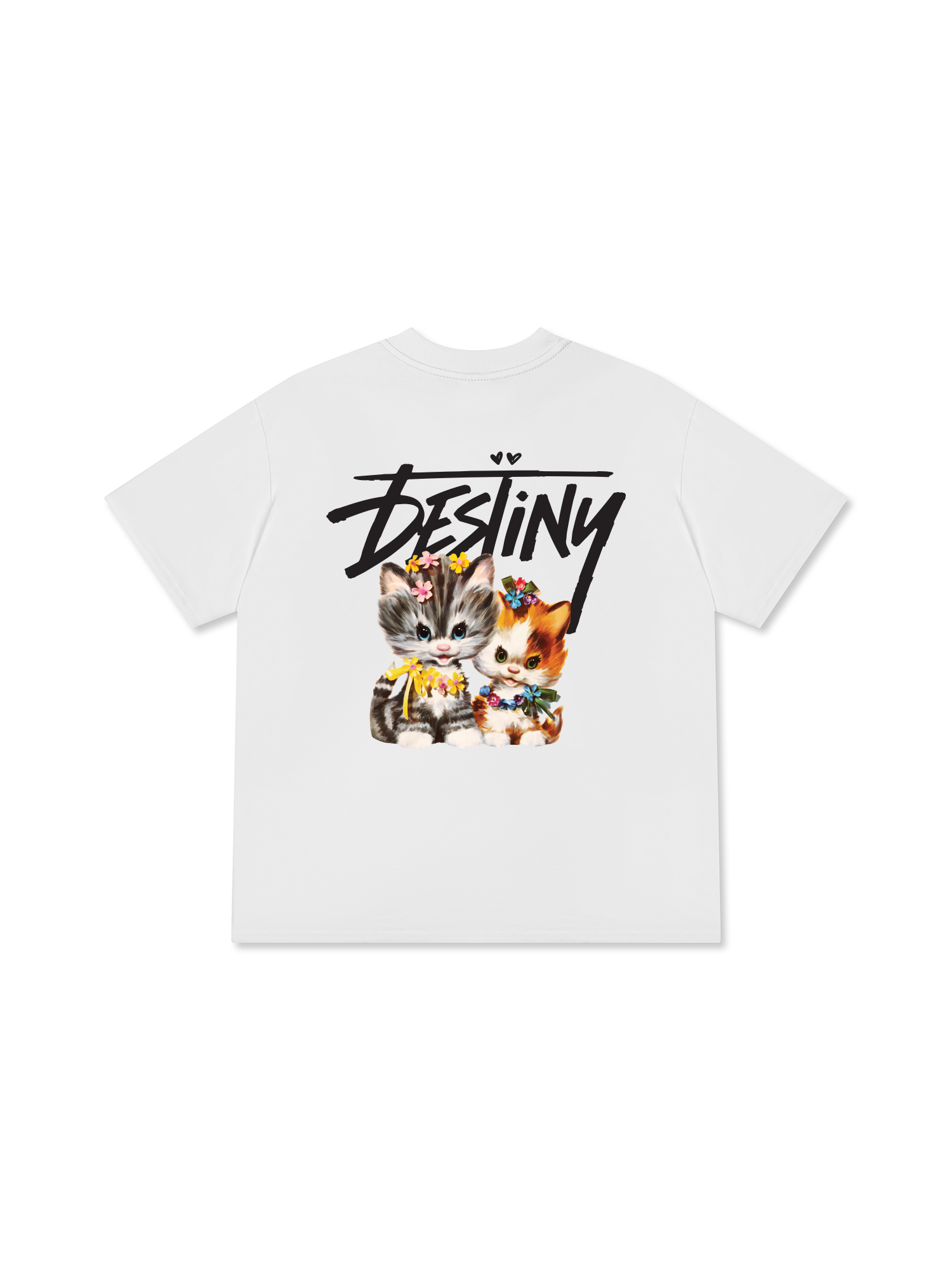 Áo Thun Relaxed Fit Destiny Love Cats