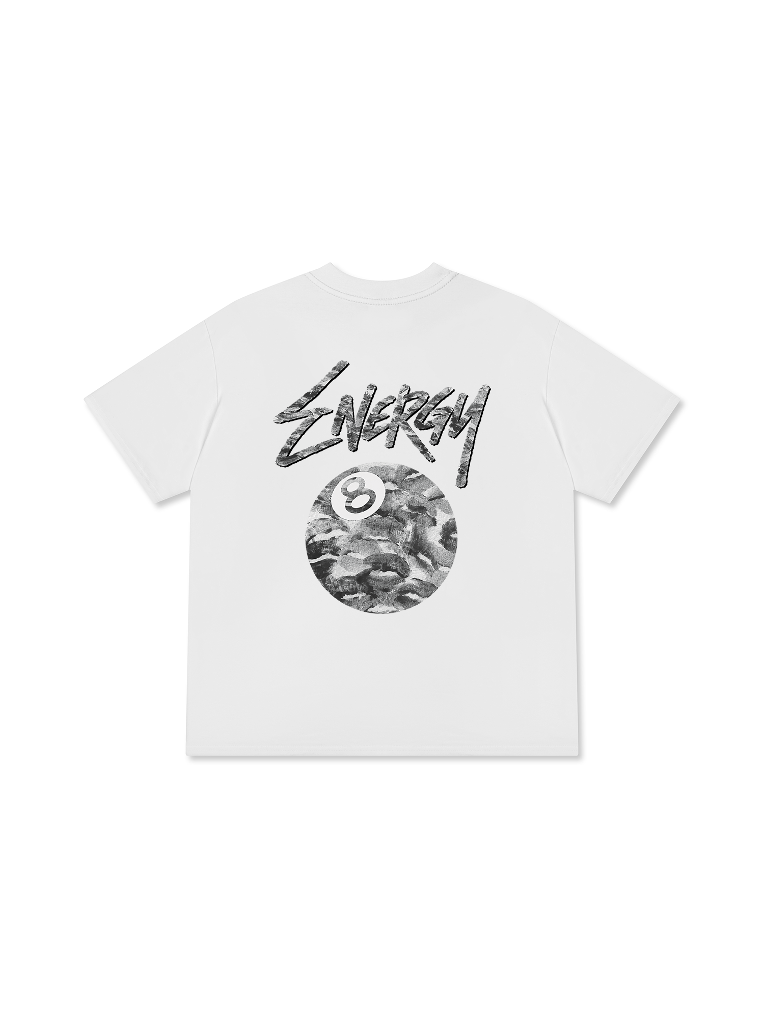 Áo Thun Relaxed Fit Energy Black & White Lucky Kiss