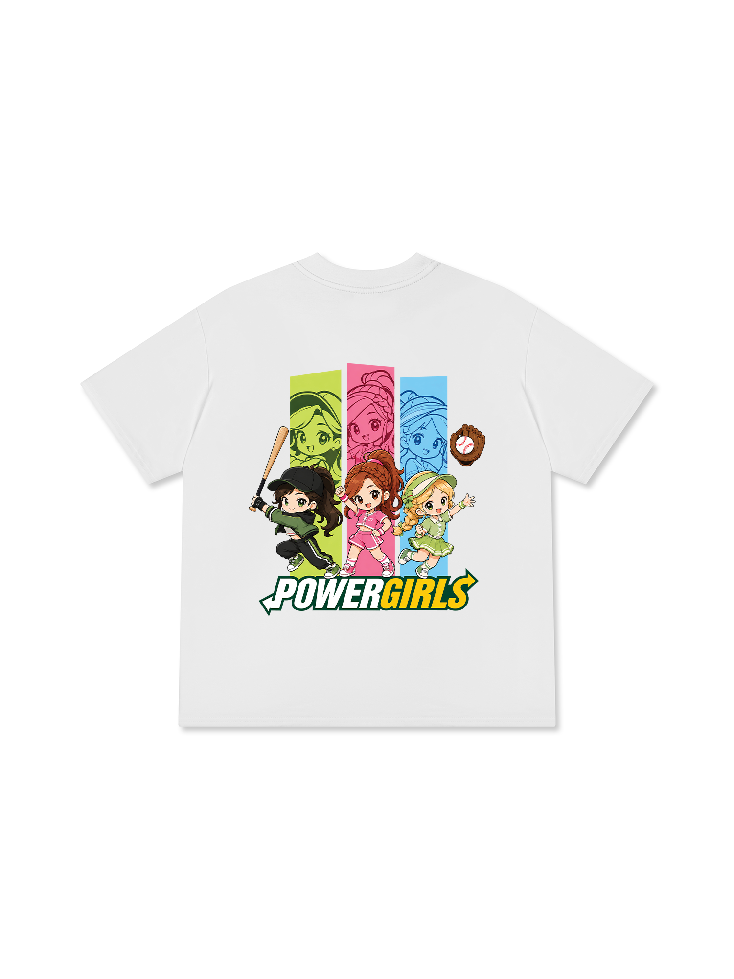 Áo Thun Relaxed Fit Baseball PowerGirl 3
