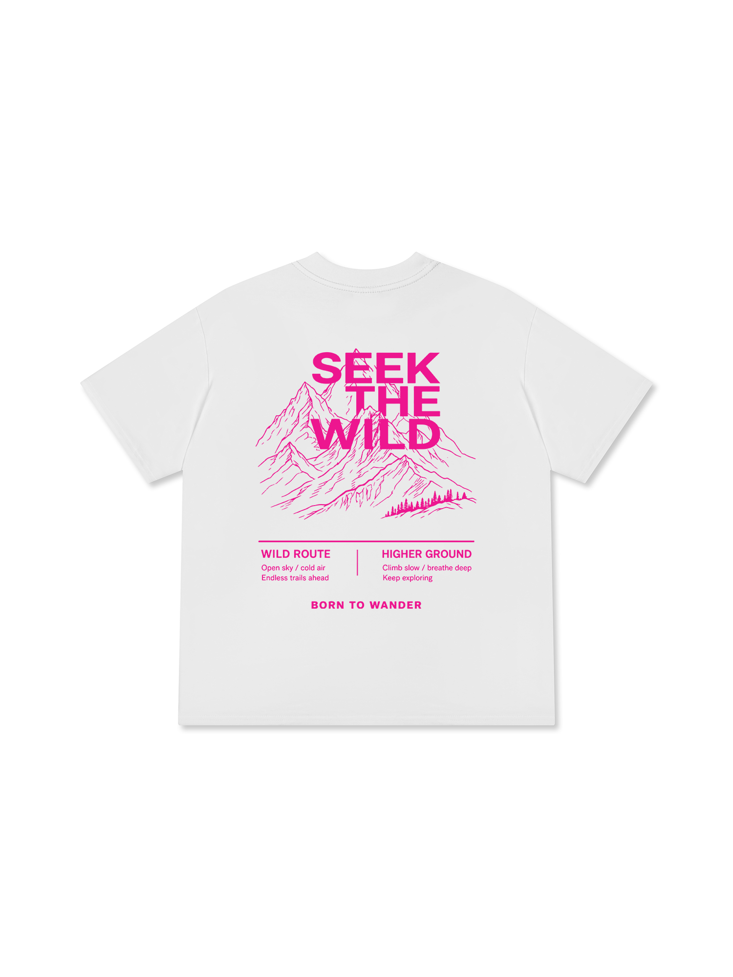 Áo Thun Relaxed Fit Adventure Pink Seek The Wild 9