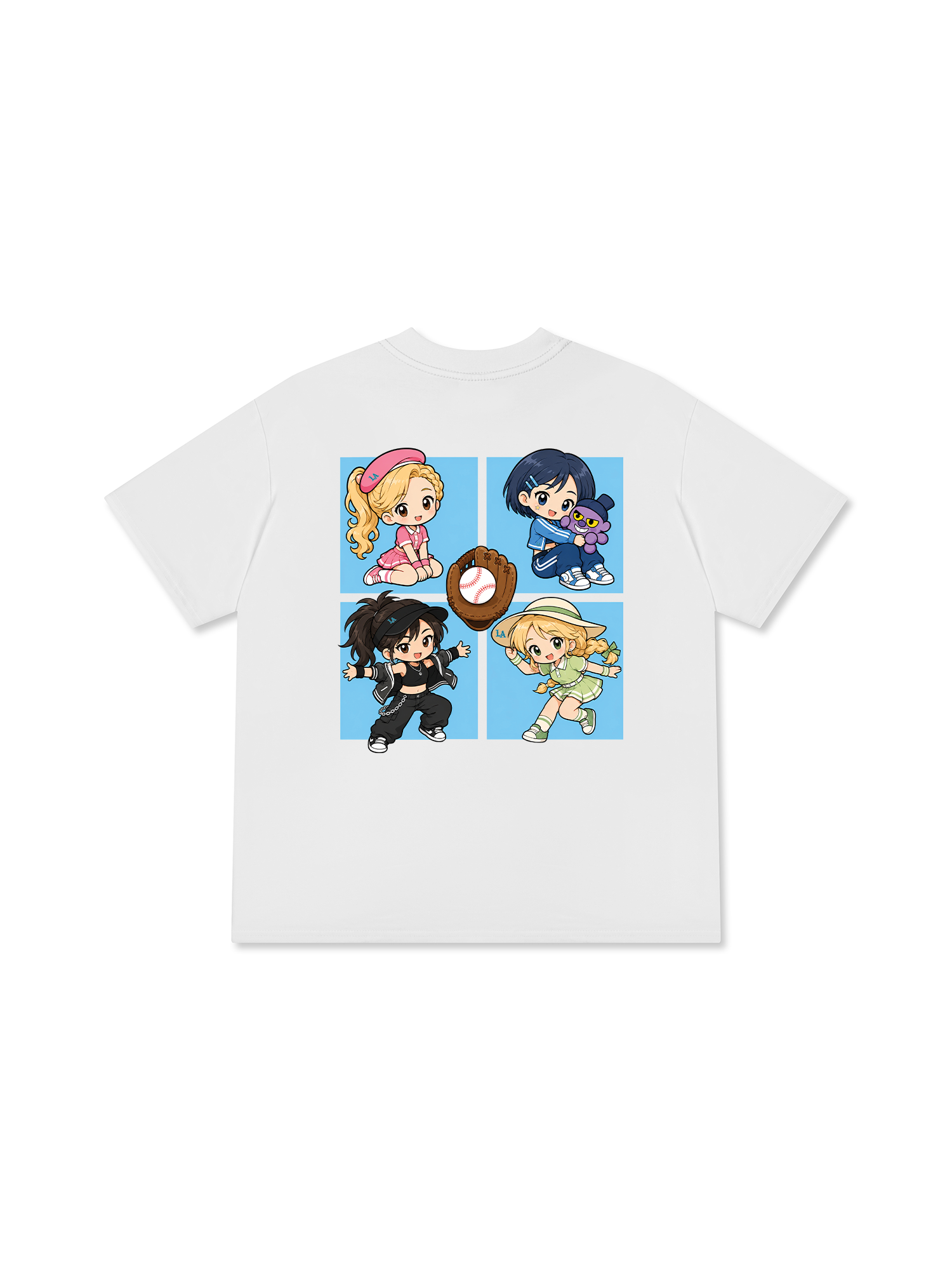 Áo Thun Relaxed Fit Baseball LA PowerGirl