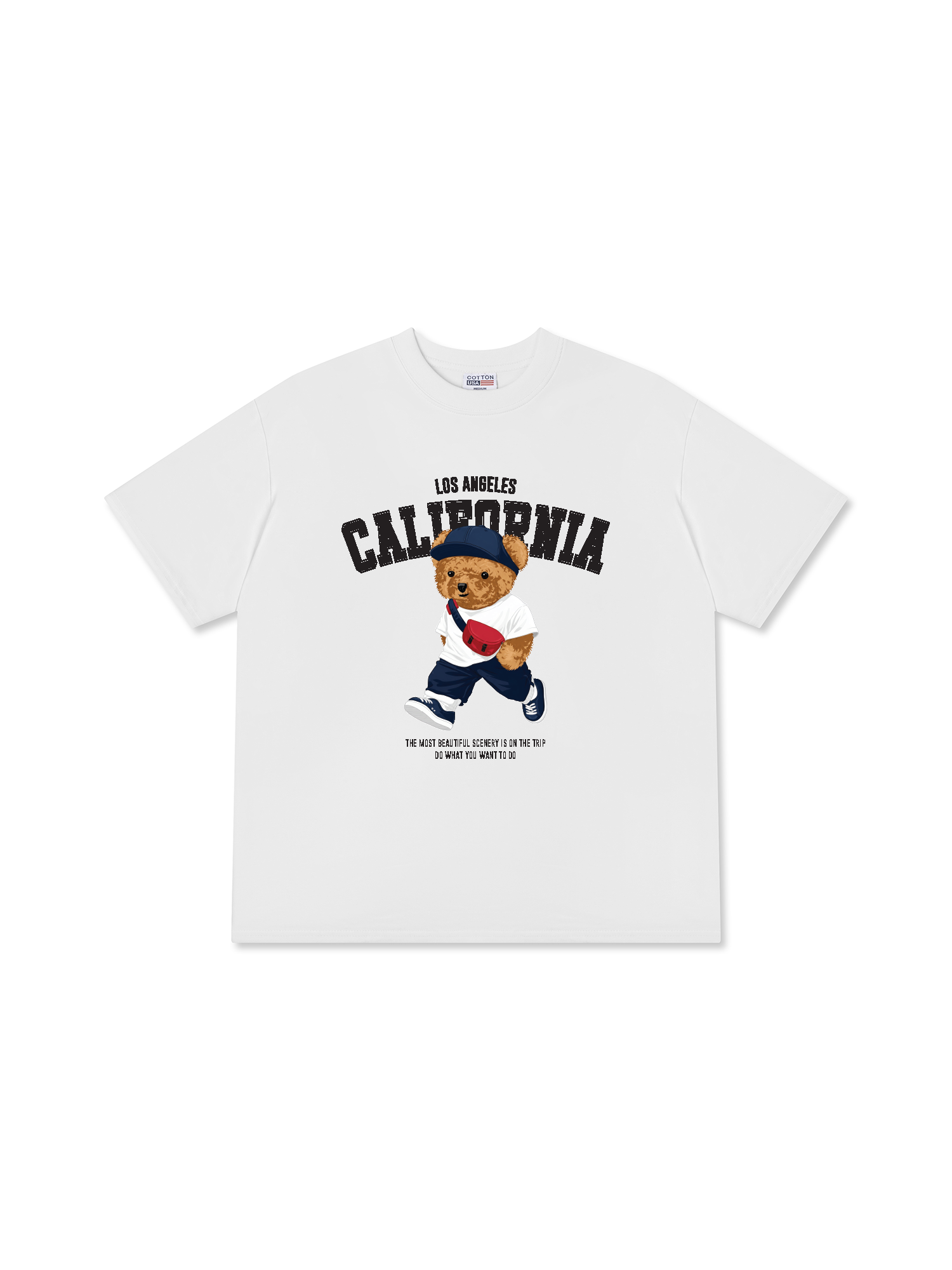 Áo Thun Relaxed Fit Bear Town California