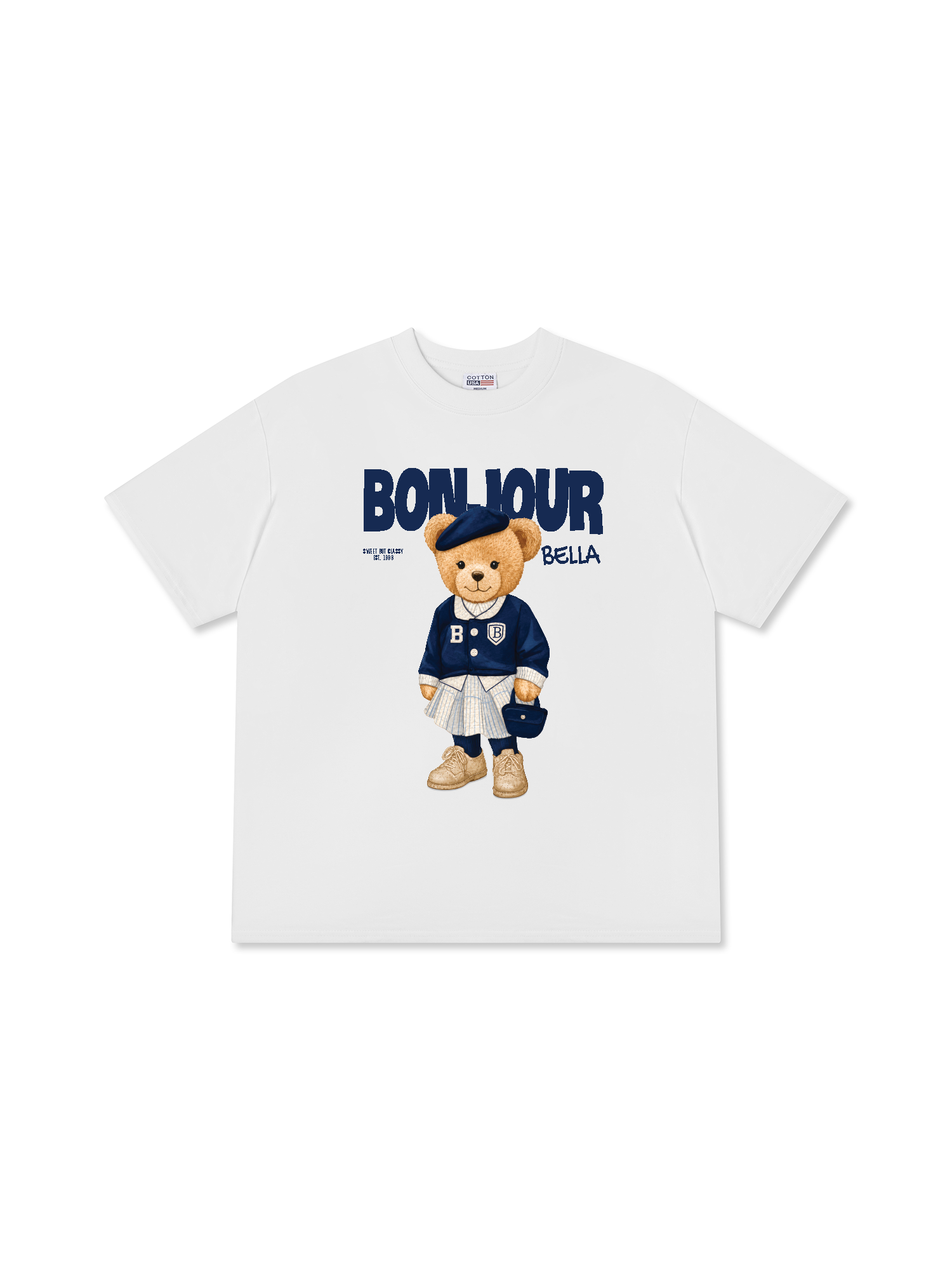 Áo Thun Relaxed Fit Bear Town Bonjour Bella