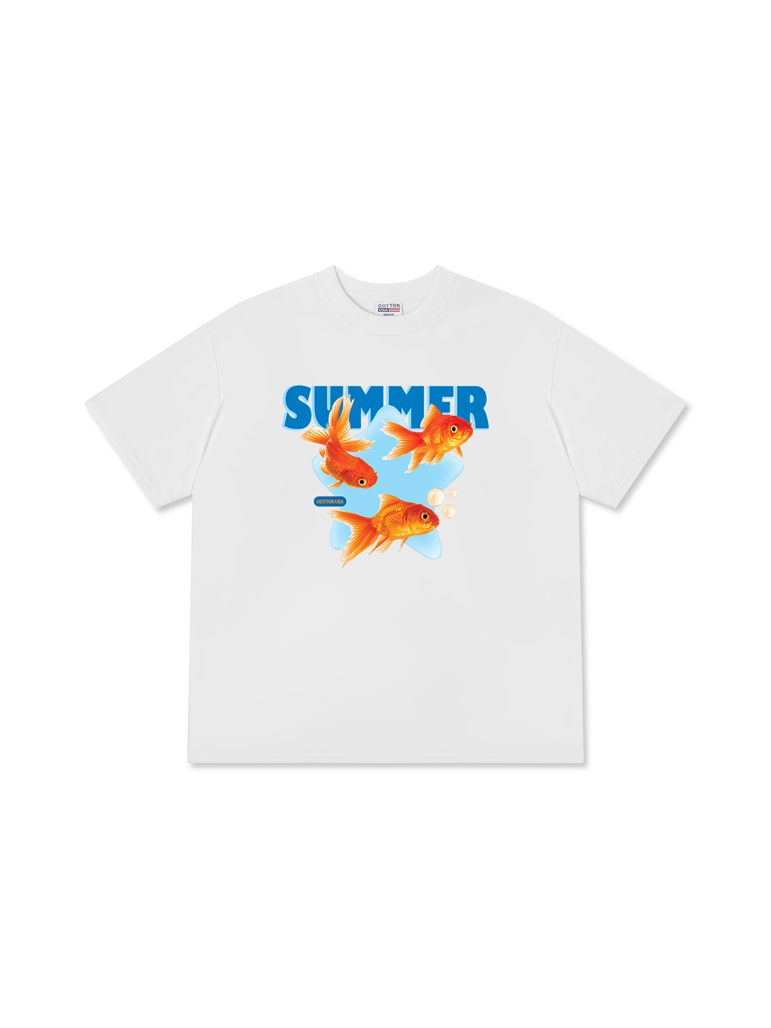 Áo Thun Relaxed Fit Tshirt Tshirt Tropical Summer Goldfish