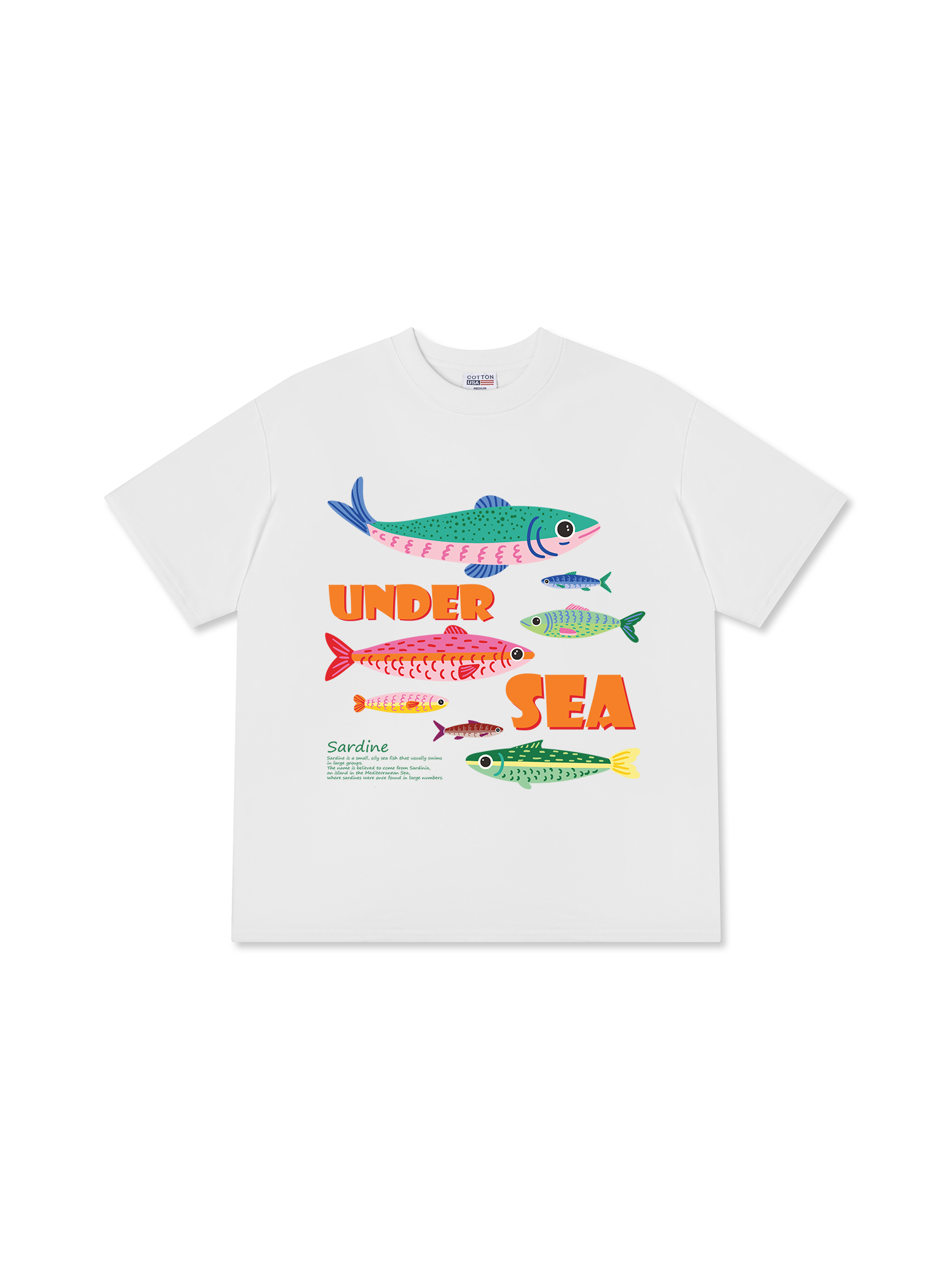 Áo Thun Relaxed Fit Tshirt Tropical Sardine