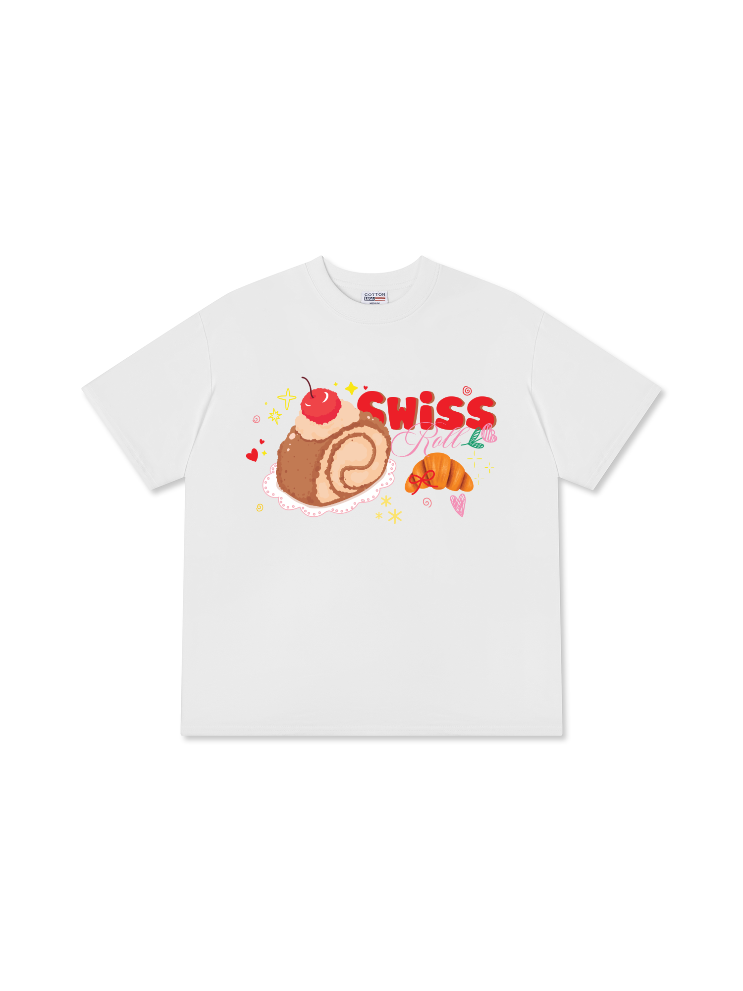 Áo Thun Relaxed Fit Swiss Roll
