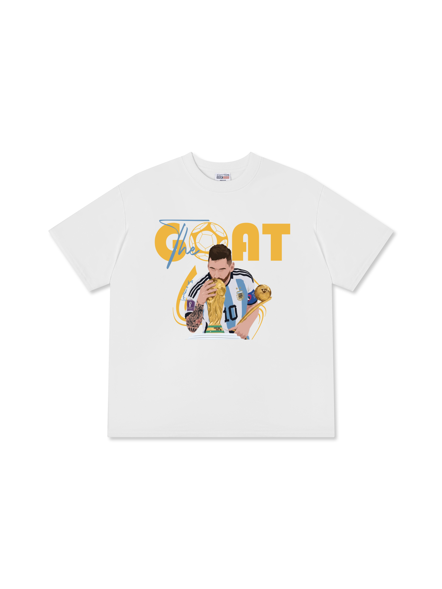 Áo Thun Relaxed Fit Soccer The Goat No 1
