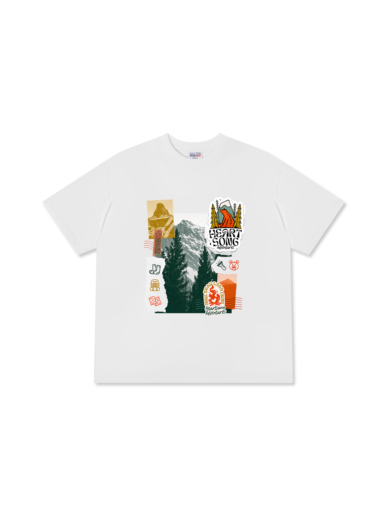Áo Thun Relaxed Fit Tshirt Adventure Heart Song Adventure
