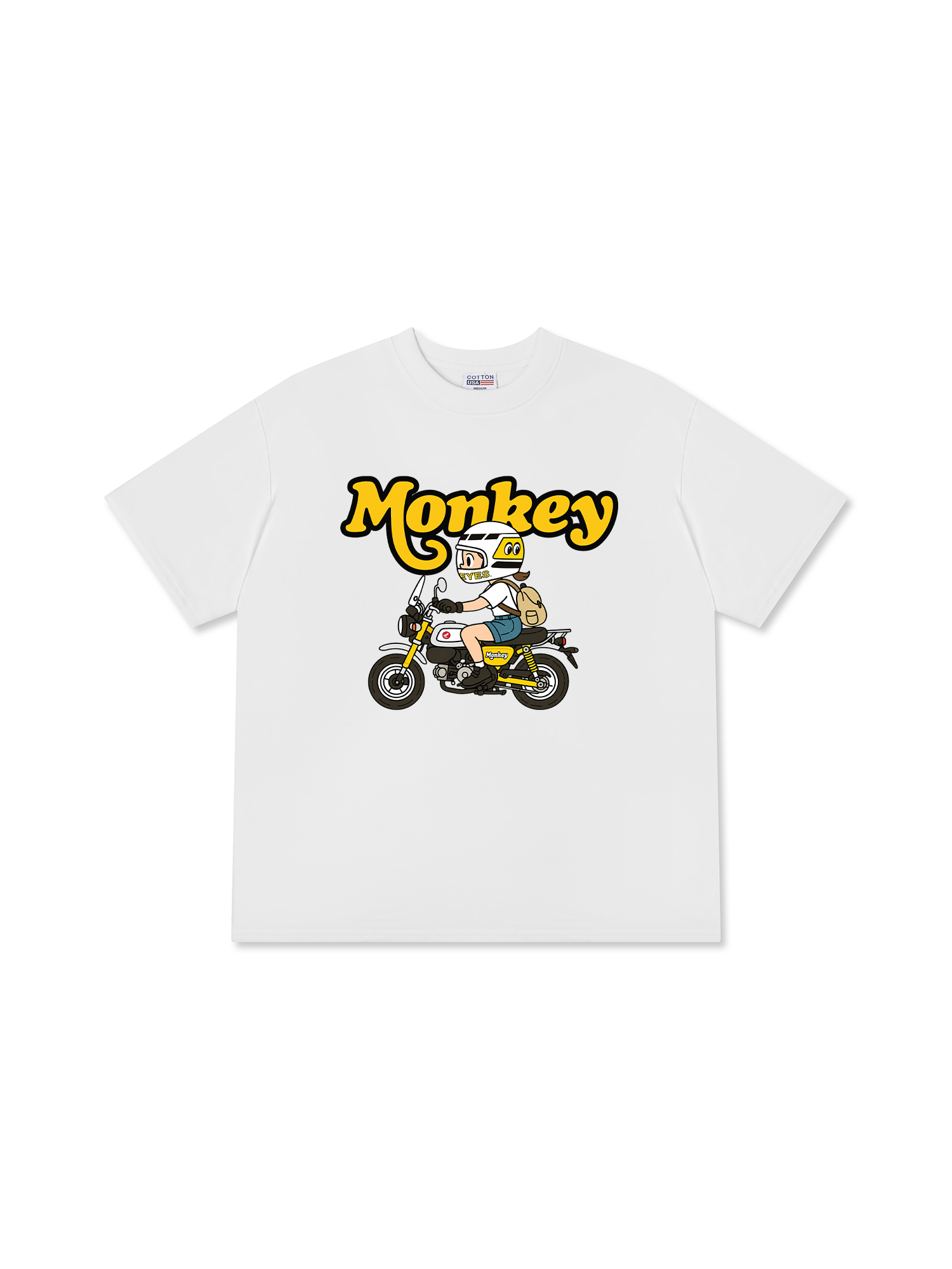 Áo Thun Relaxed Fit Motobike Monkey