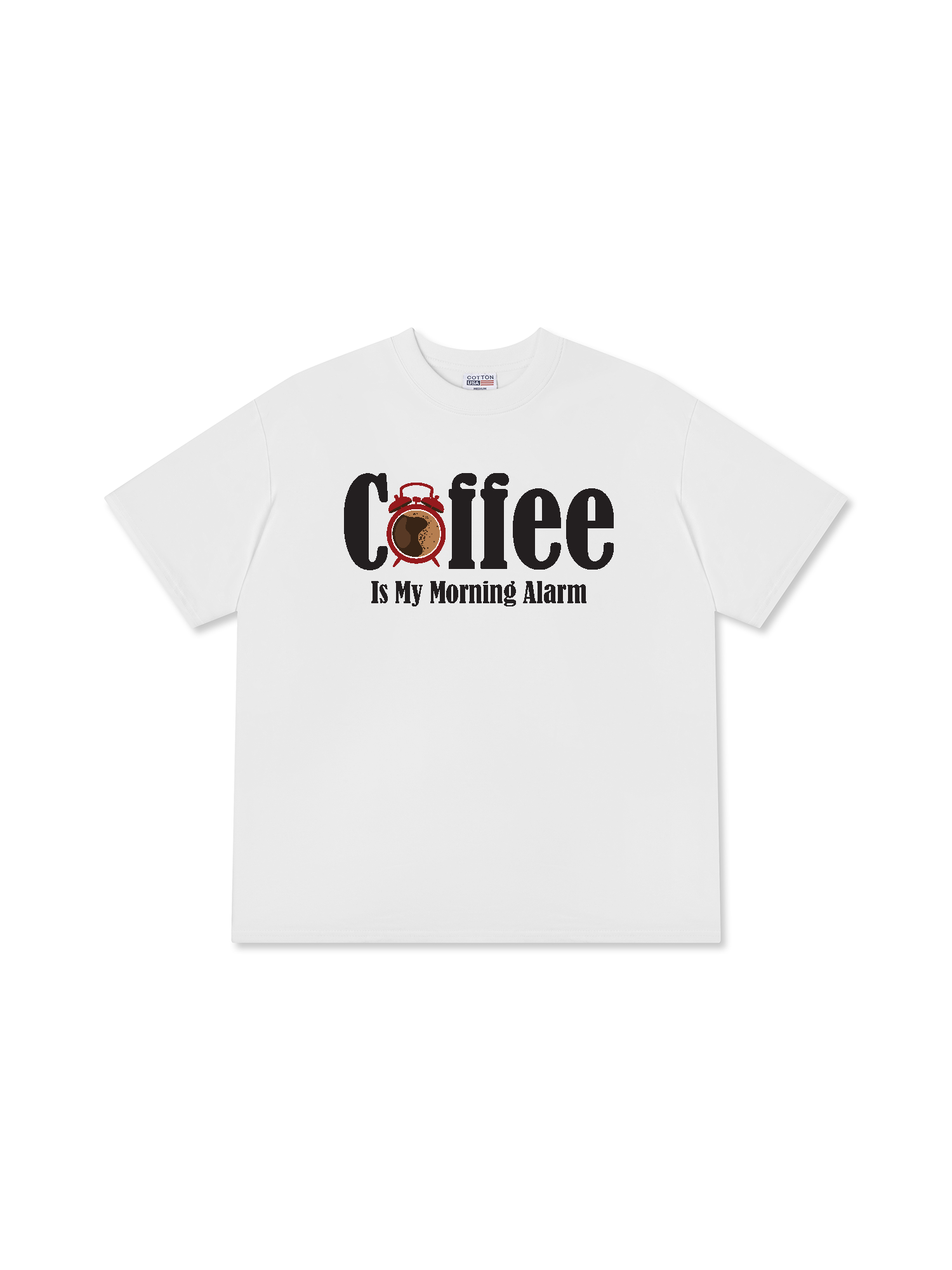 Áo Thun Relaxed Fit Daily Cup Coffe Is My Morning Alarm
