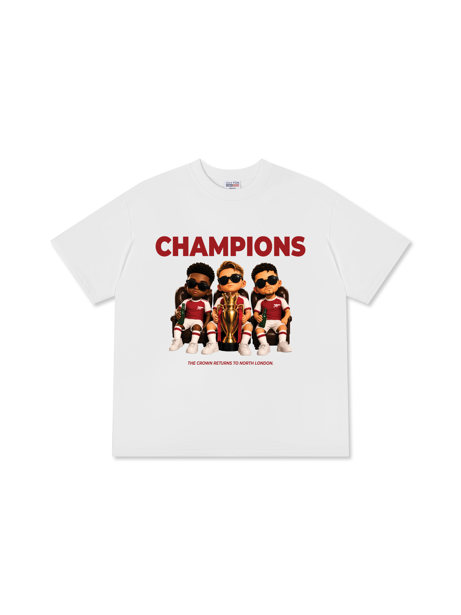 Áo Thun Relaxed Fit Soccer Champions Arsenal