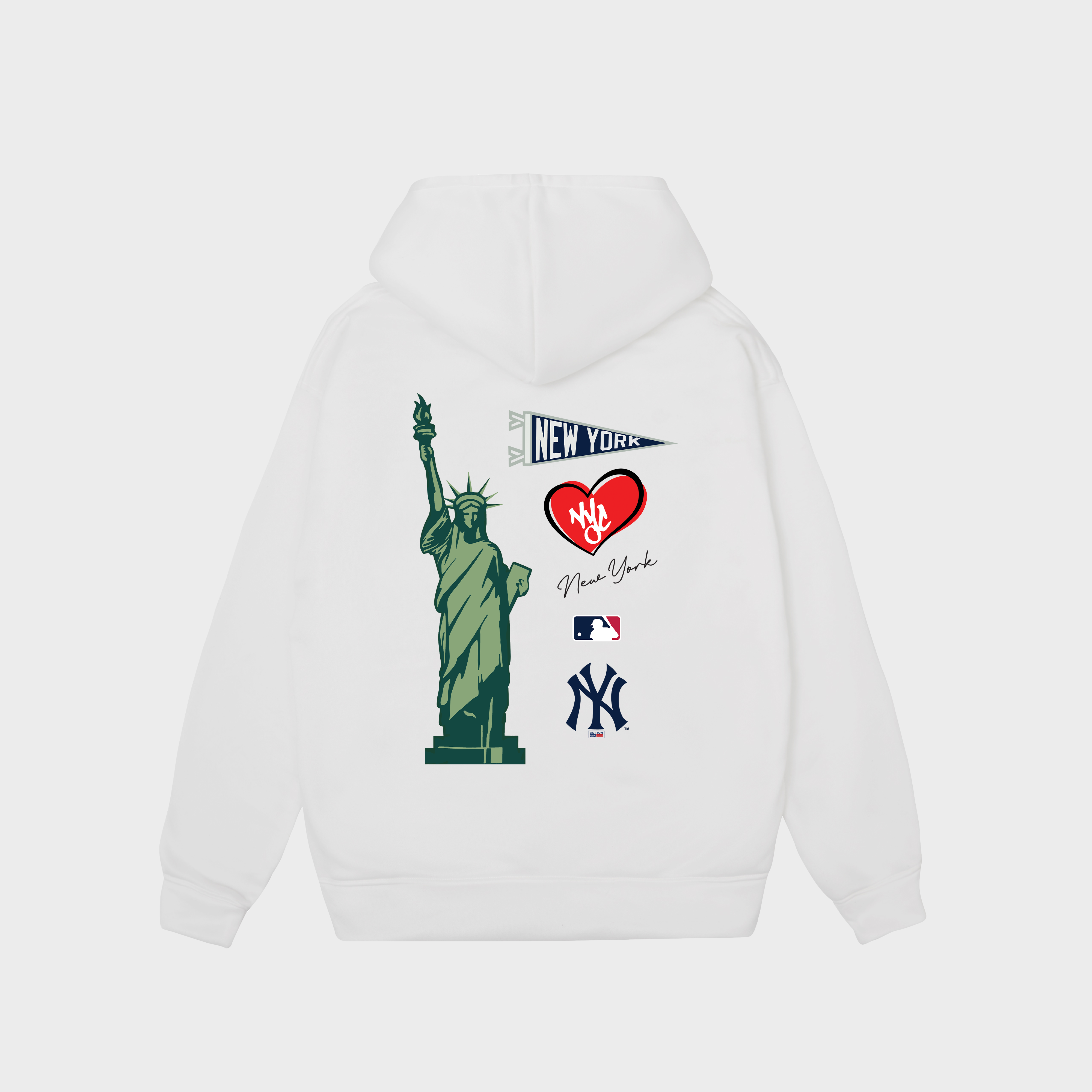 MLB City Oversized New York Yankees Hoodie