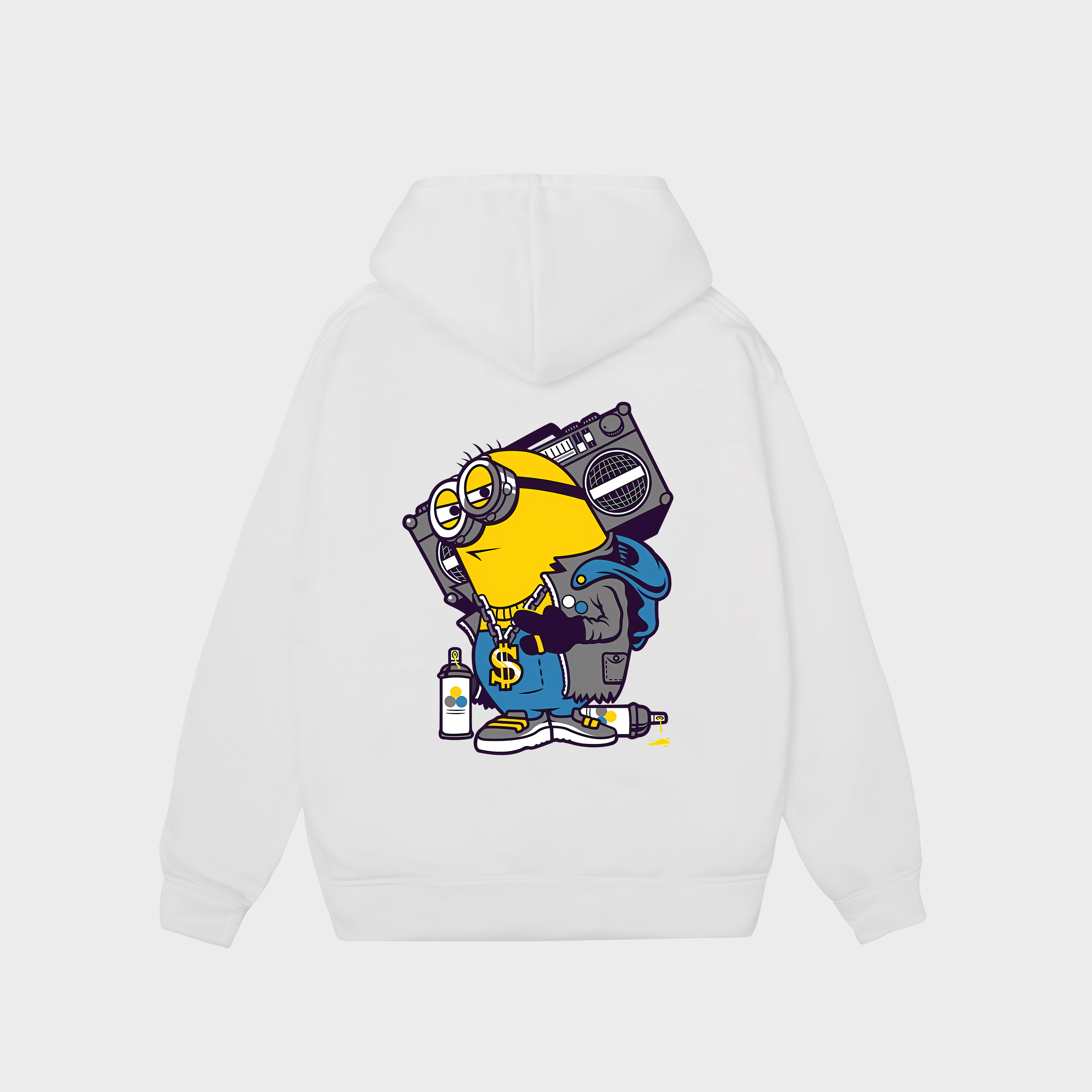 MINION RADIO MUSIC HOODIE / TRẮNG